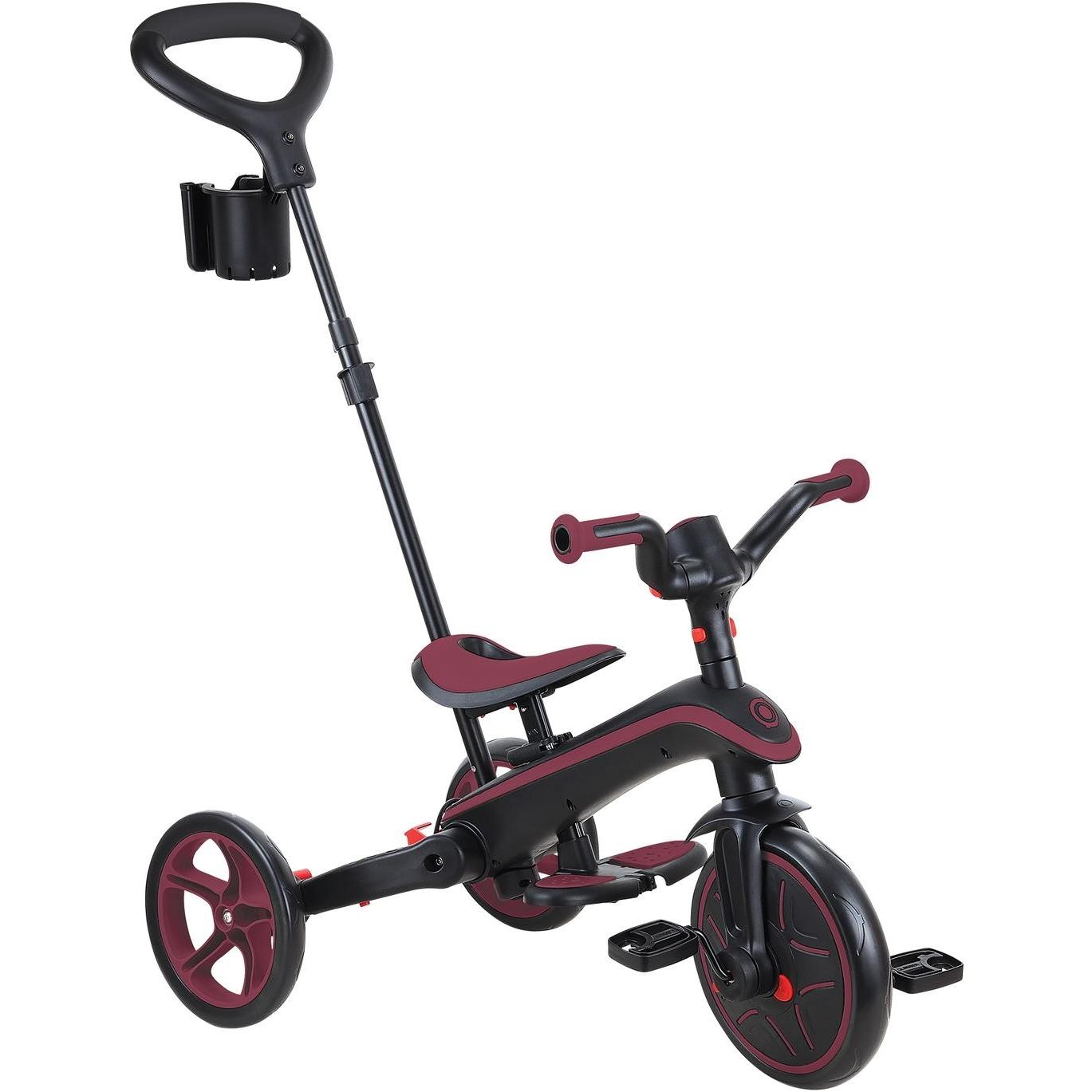 Globber Explorer Foldable 4in1 Kids Trike Burgundy