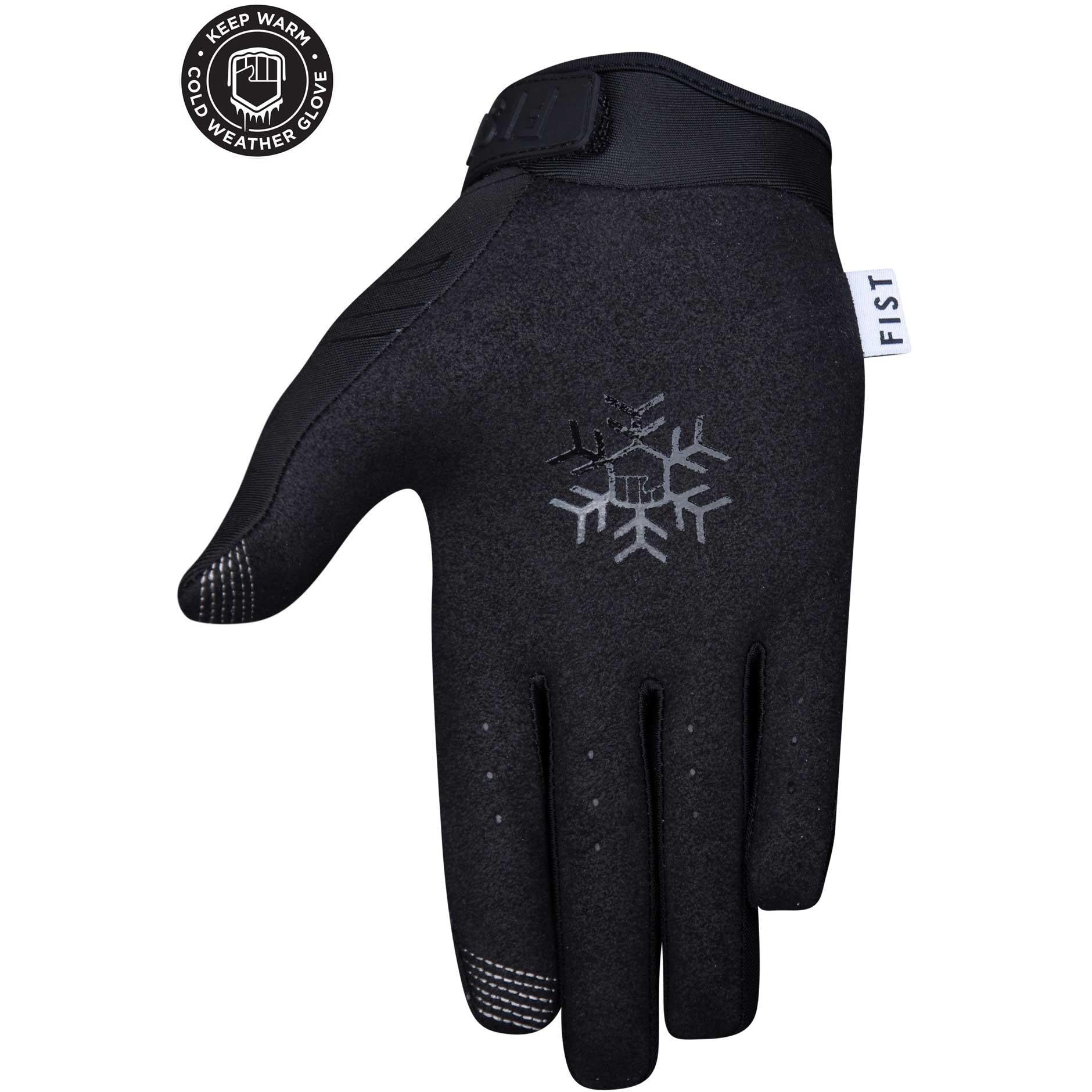 Fist Lil Fists Frosty Fingers Kids Winter Gloves Black Flames