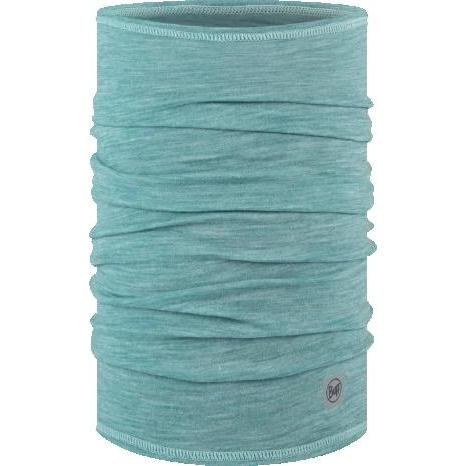 Buff Merino Lightweight Bike Multifunction Neck Warmer - Solid Pool Blue UNI