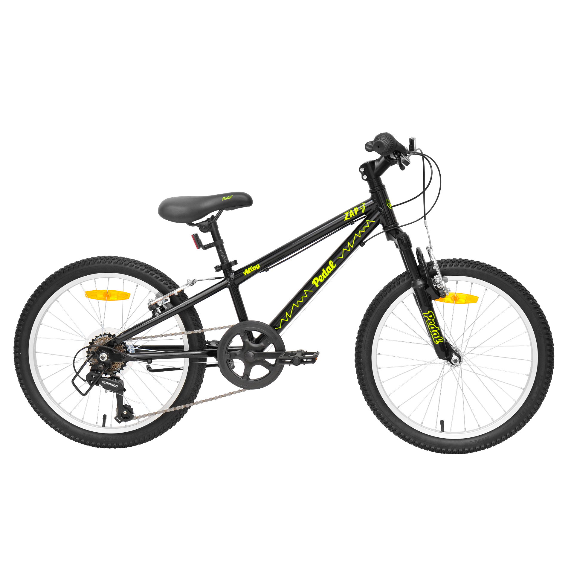 Pedal Zap 20 Kids Mountain Bike Black/Yellow – 99 Bikes
