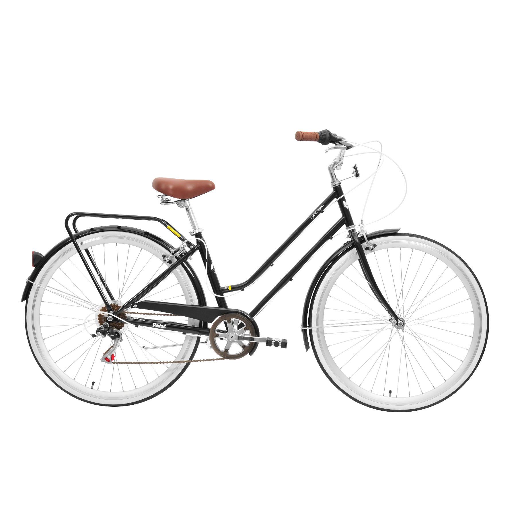 Pedal Uptown Vintage Cruiser Bike Classic Black