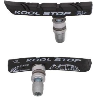 Kool Stop Mountain Pad Rim Brake Pads Threaded Black