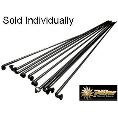 Pillar PD1415 'Double Butted' Spoke 302mm Black (Includes Brass Nipples) (Sold Individually)