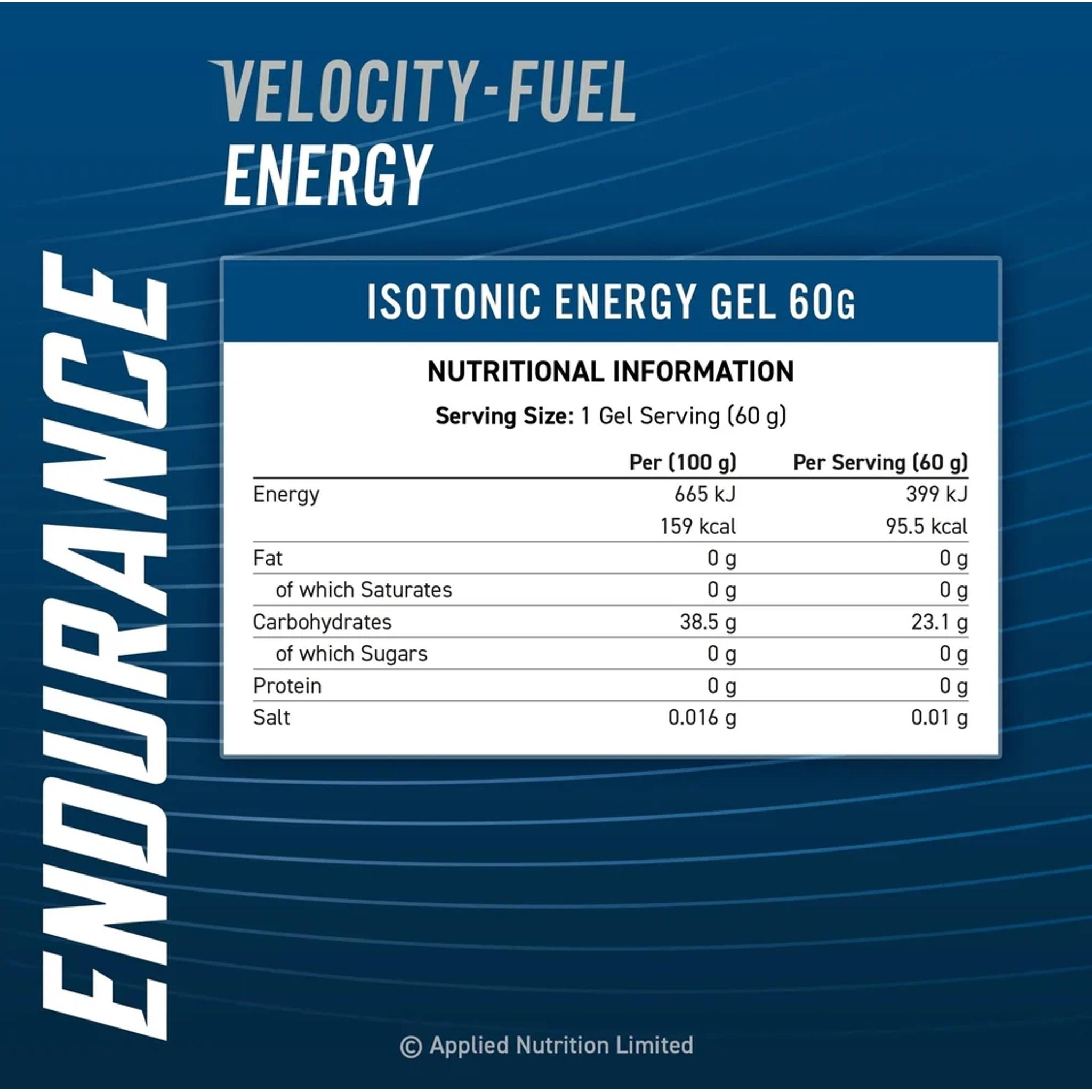 Applied Nutrition Endurance Isotonic Energy Gel 60ml Lemon Lime