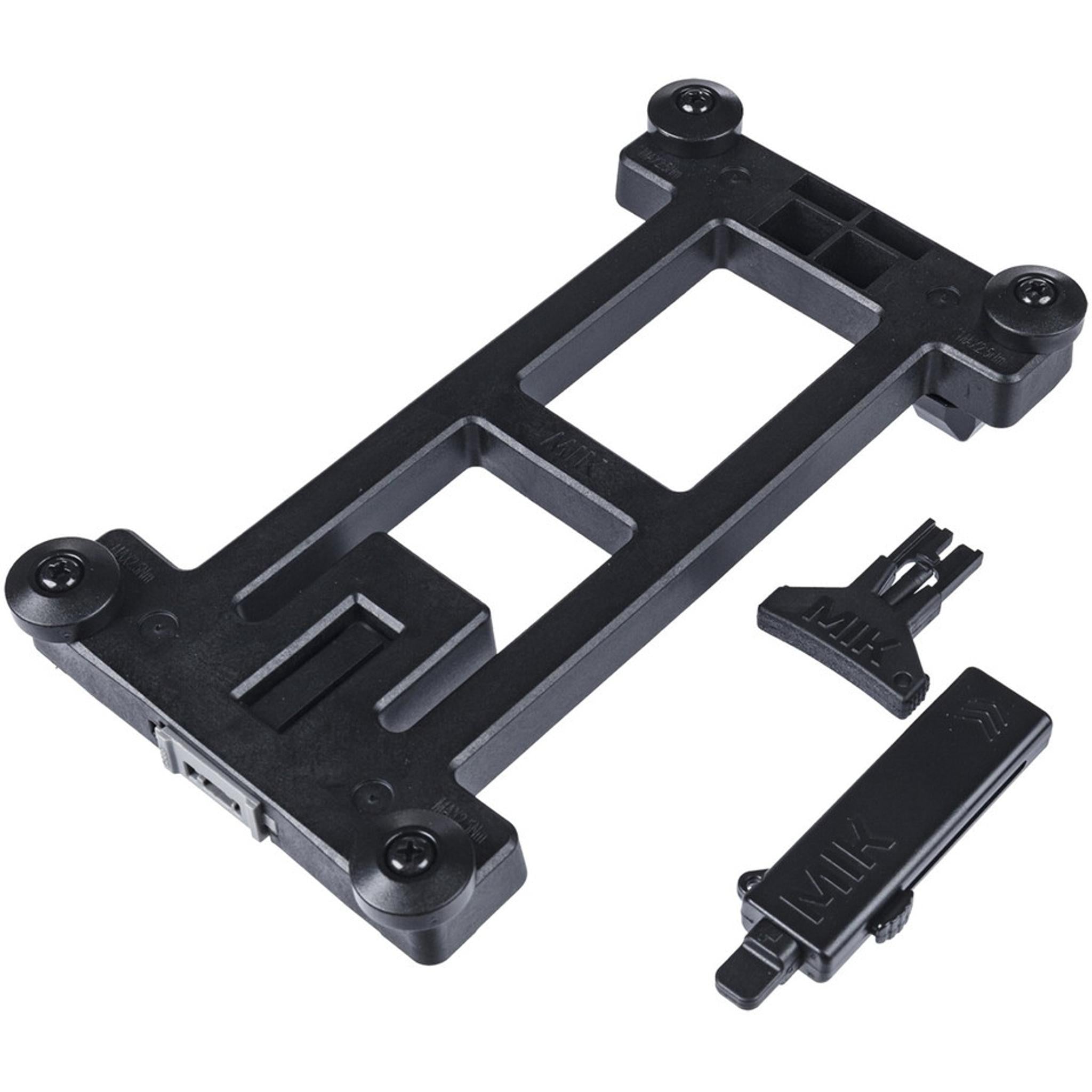 Basil MIK Adaptor Plate – Black, Fits Bags & Baskets, Bike Mount Accessory 70171