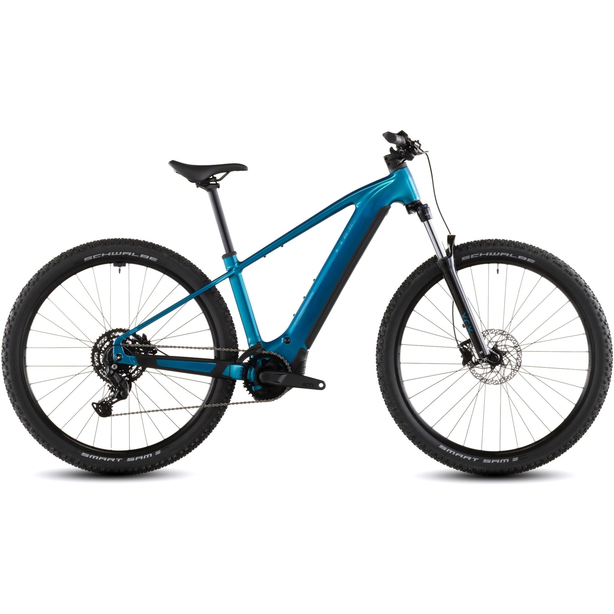 Cube Reaction Hybrid Performance 600 Electric Hardtail Mountain Bike  Electricblue'n'Dazzle SM