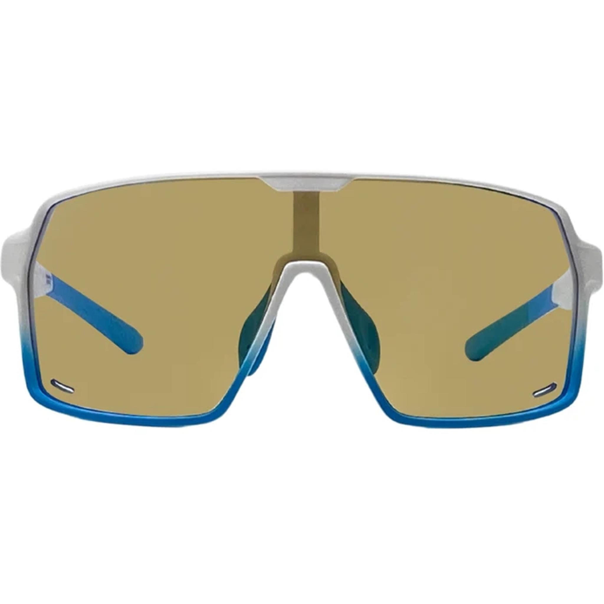Cykal Pilot Sunglasses Matte White/Blue Flash - Photocromic Lens