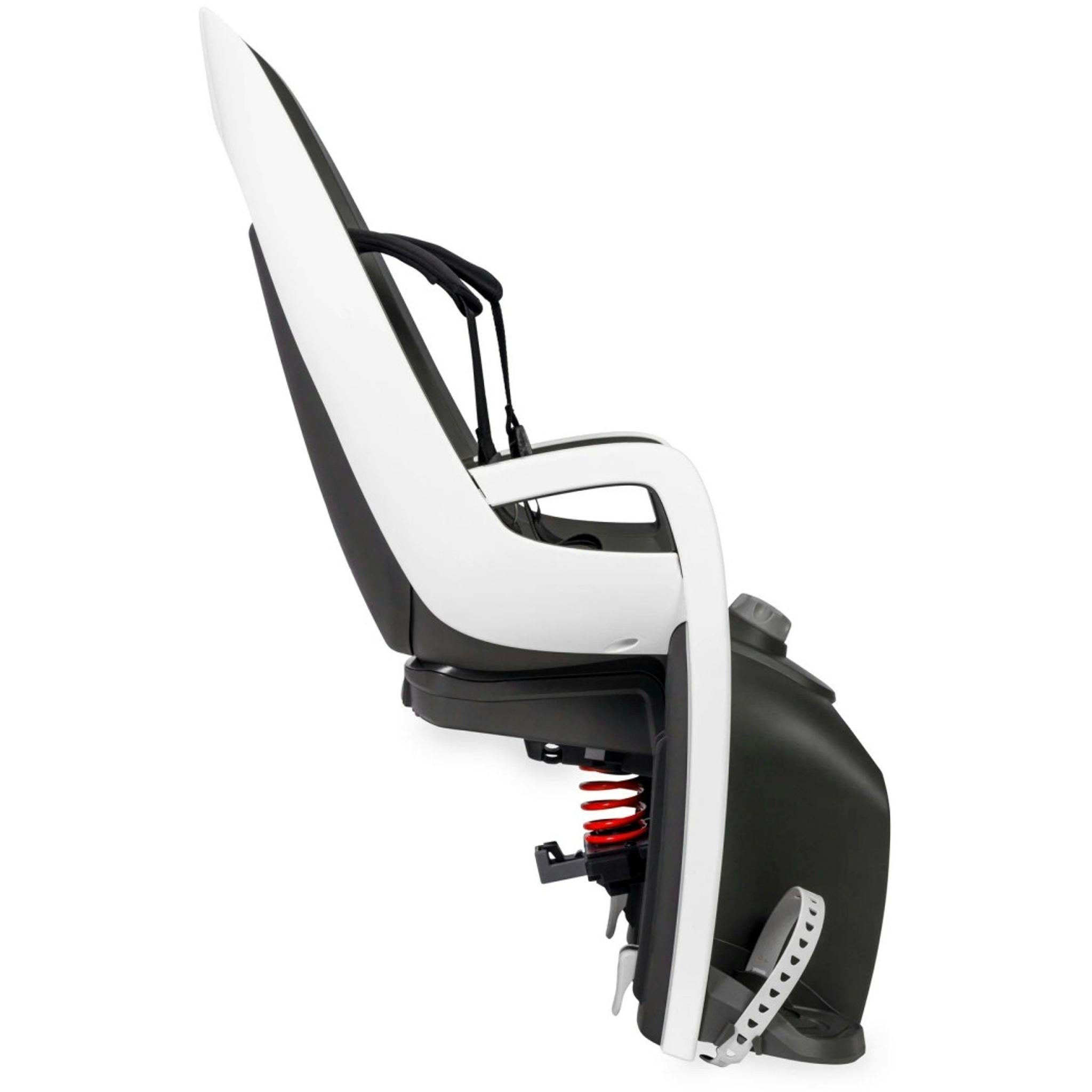 Hamax Caress Rack Mounted Baby Seat with Sprung Carrier Adapter White