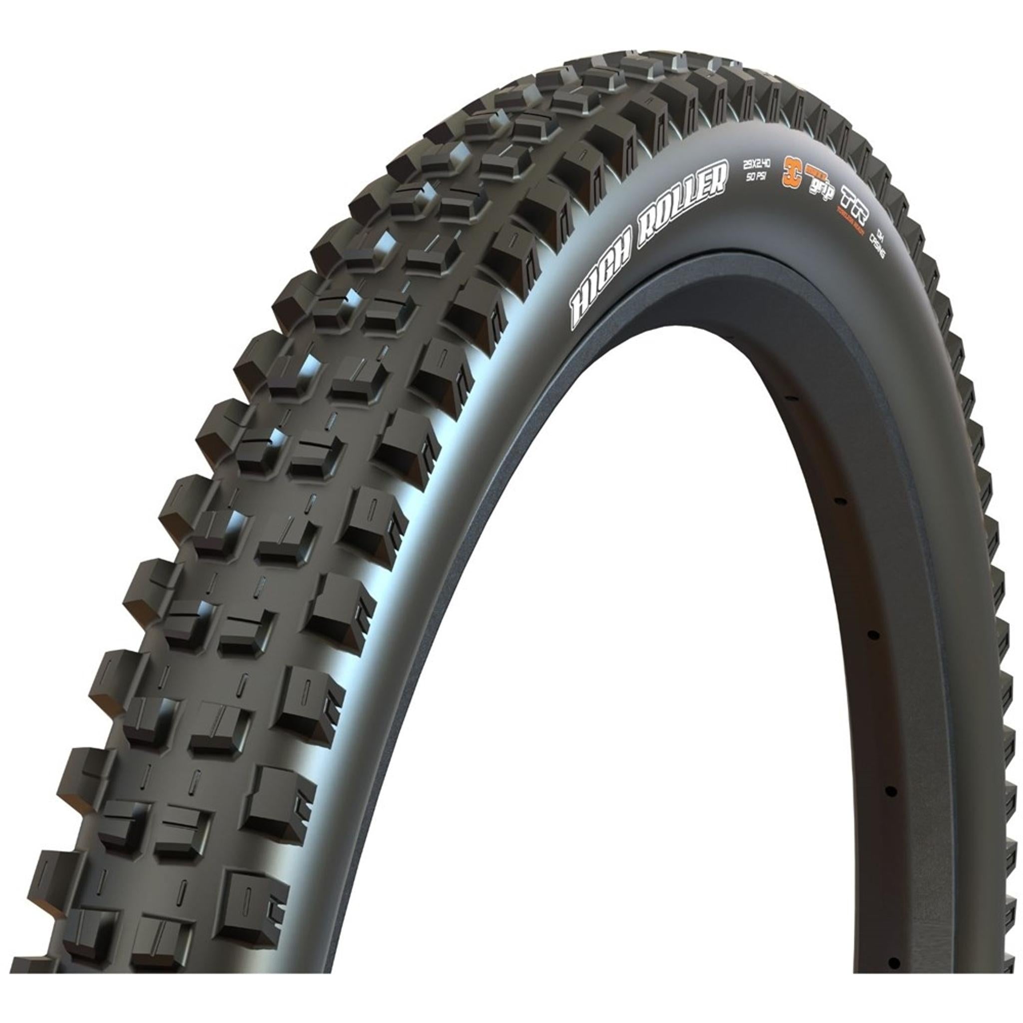 Maxxis High Roller III Folding MTB Tyre 29x2.4'' 2x60TPI DH 3C MaxxGrip TR