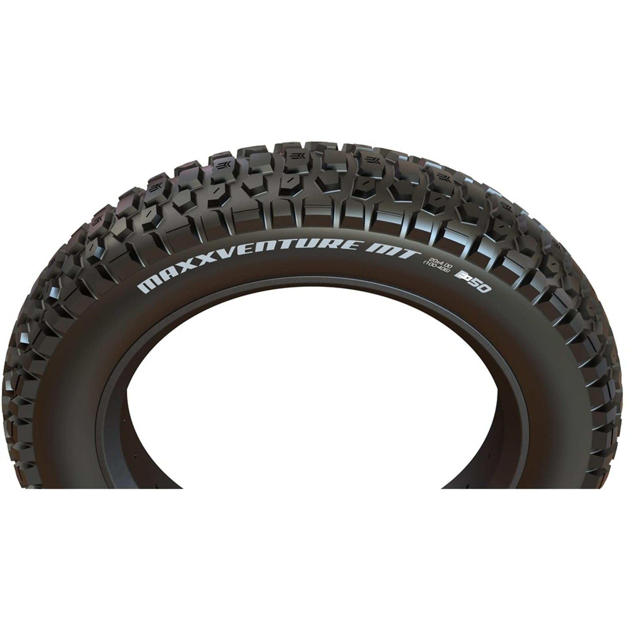 Maxxis MaxxVenture MT Wire Bead E-Bike Fat Tyre 20x4'' 27x2TPI E-50