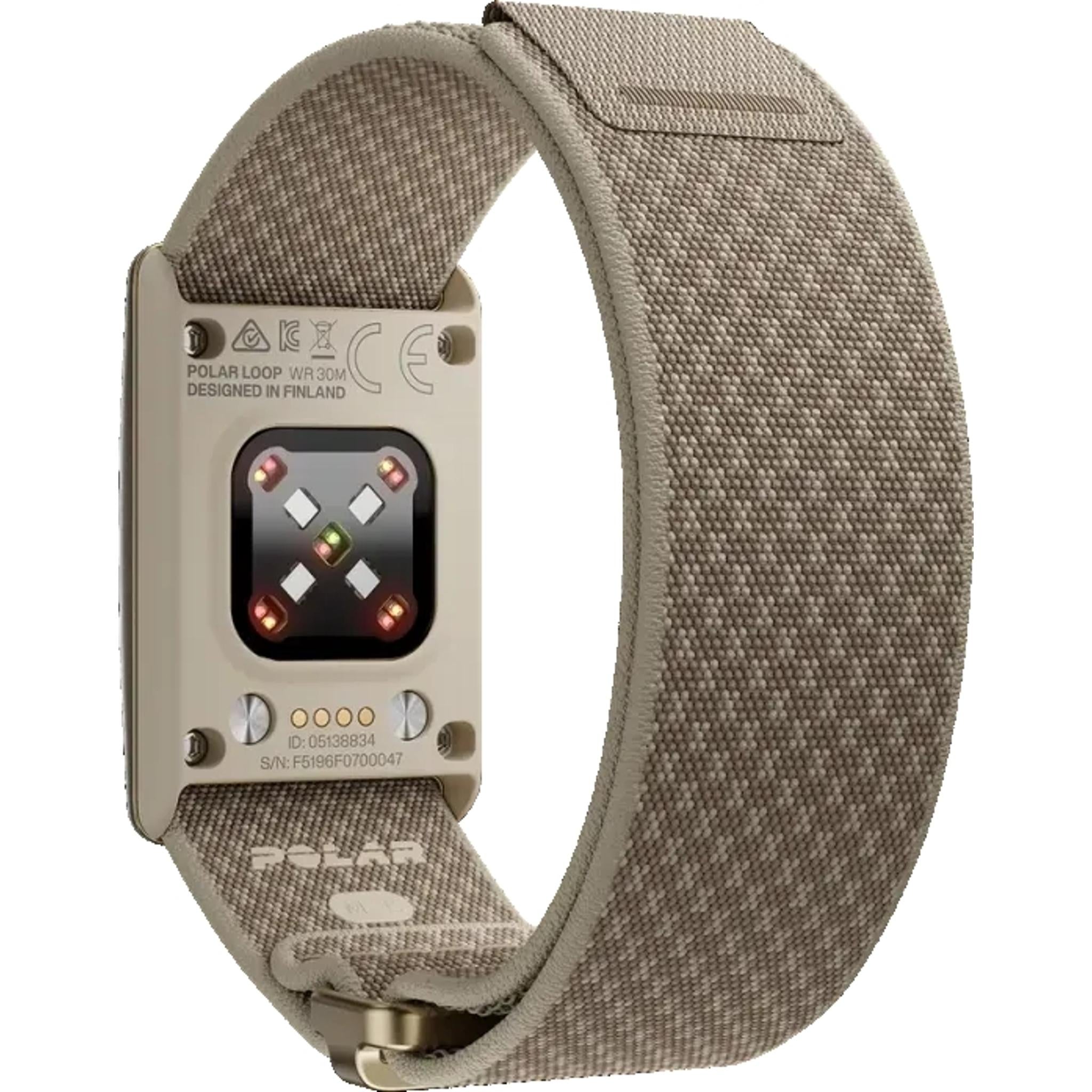 POLAR Loop Screen-Free Wearable Health Band & Fitness Tracker Greige Sand