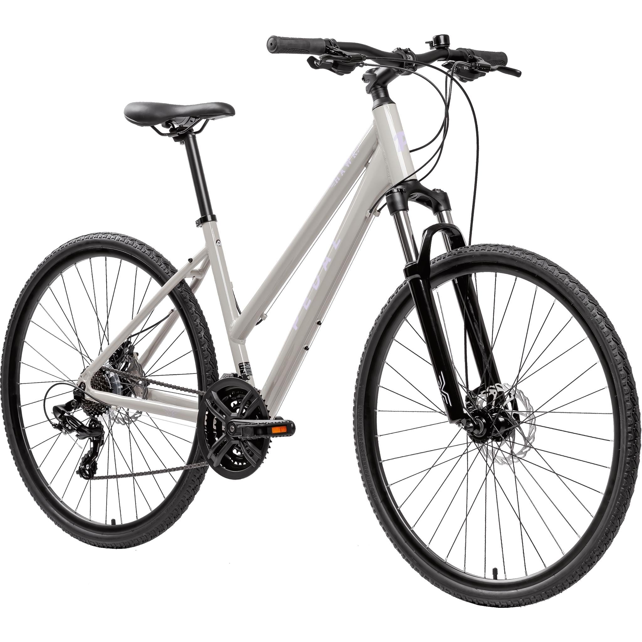 Pedal Hawk 2 TP Hybrid Bike Gloss Cool Grey/Lilac