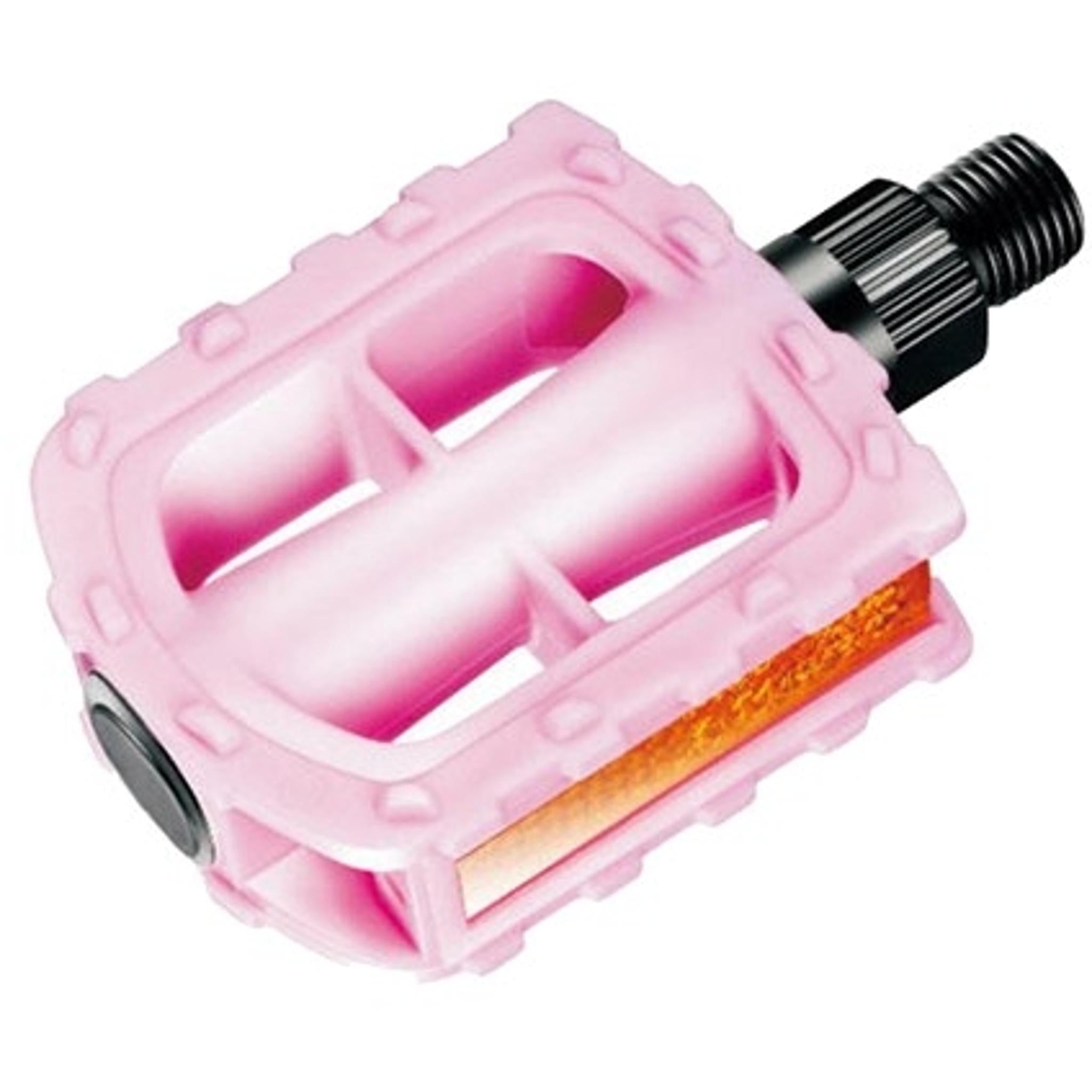 children's bike pedals Rascal Kids Bike Pedals Nylon Plastic 1/2x1/8'' Pink