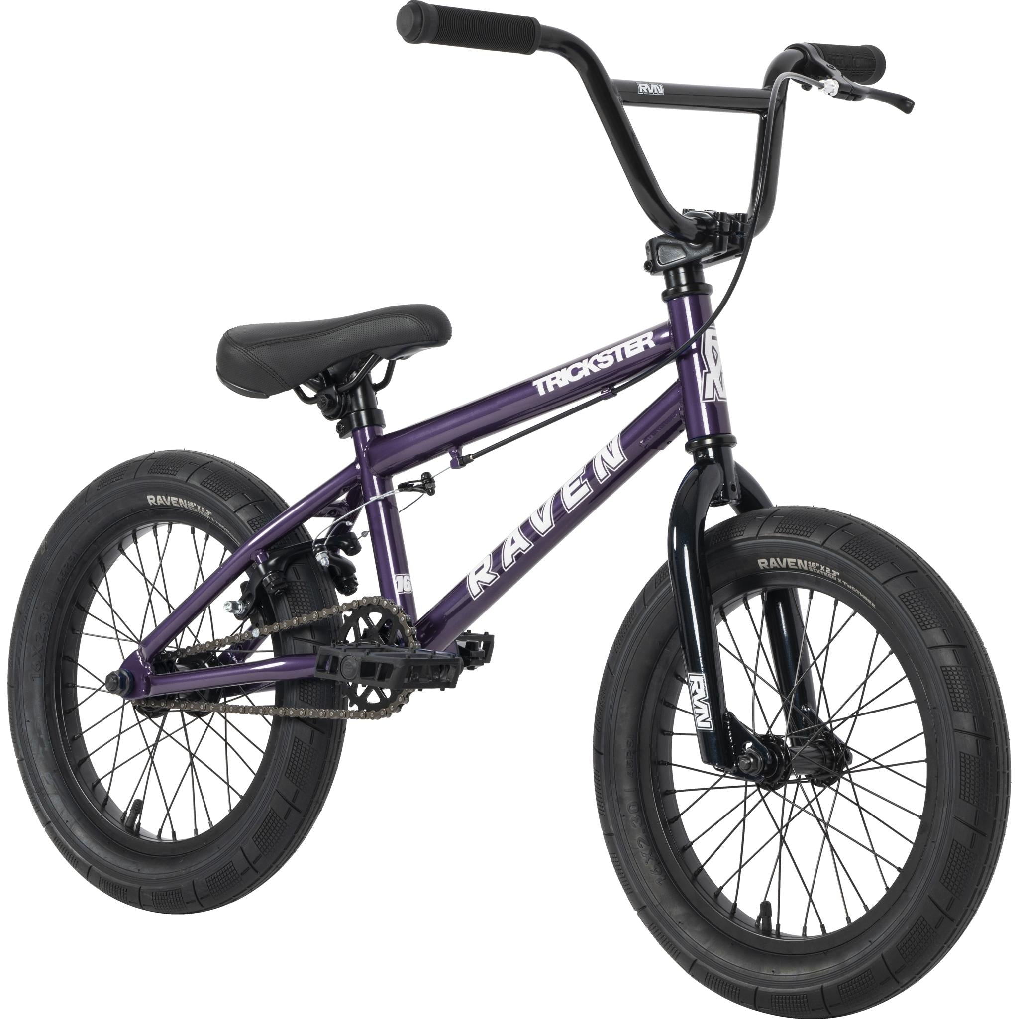 Raven Trickster 16'' BMX Bike Gloss Purple – 99 Bikes