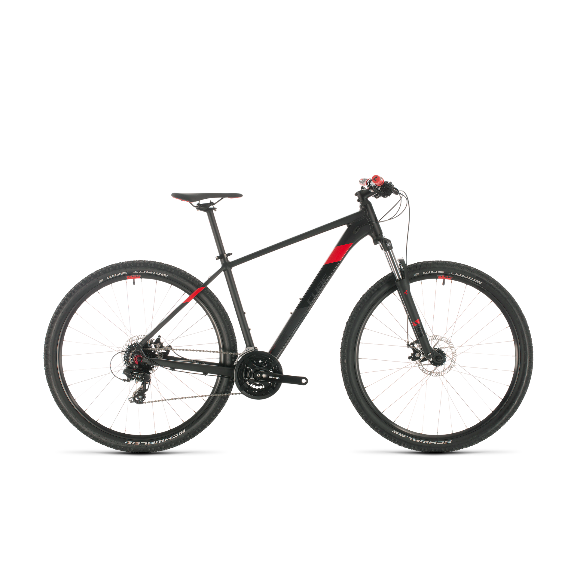 Cube Aim Mountain Bike Black/Red (2020) – 99 Bikes