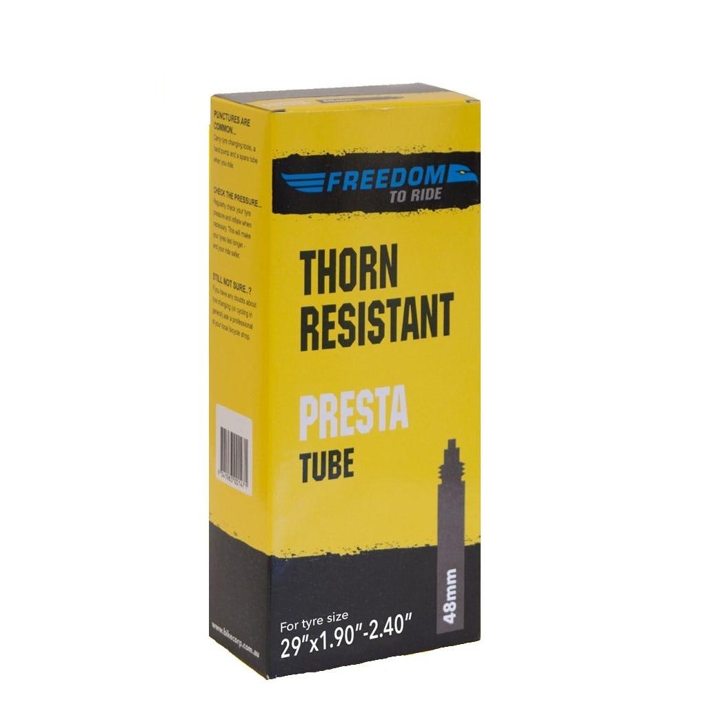 Freedom To Ride Thorn Resistant Presta Valve Tube 29x1.90-2.35 48mm