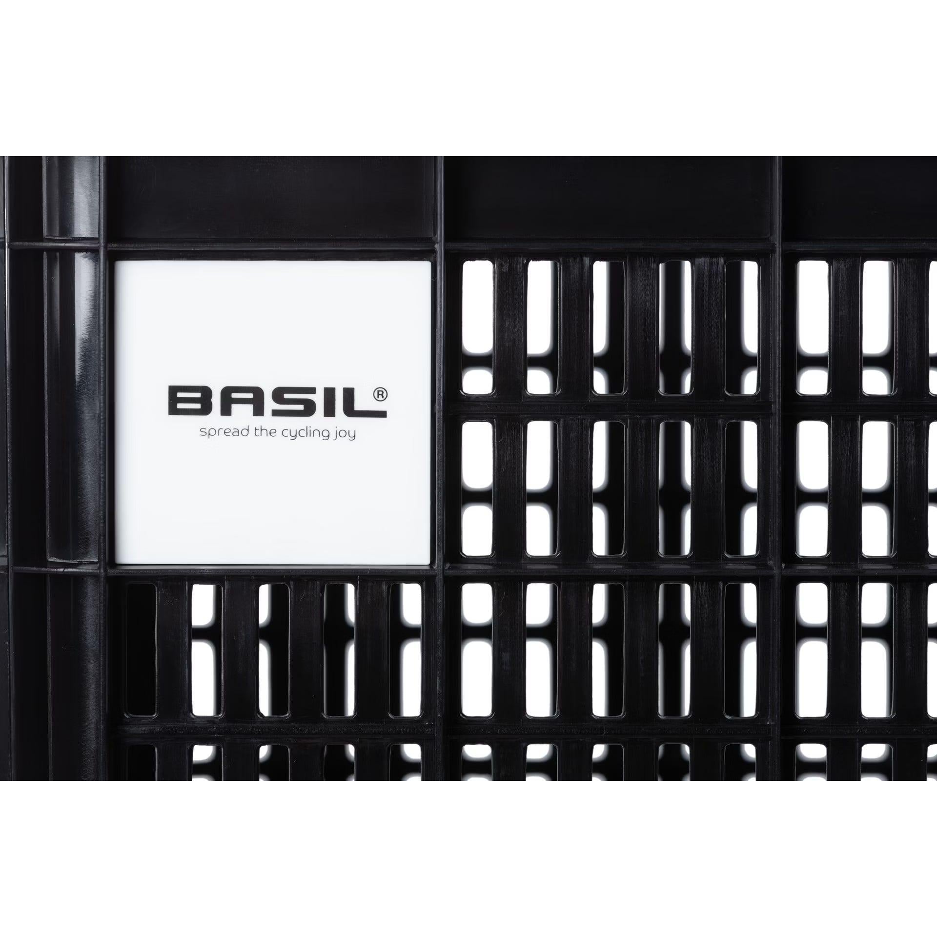 Basil Bicycle Crate MIK Small 17.5L Recycled Plastic Black