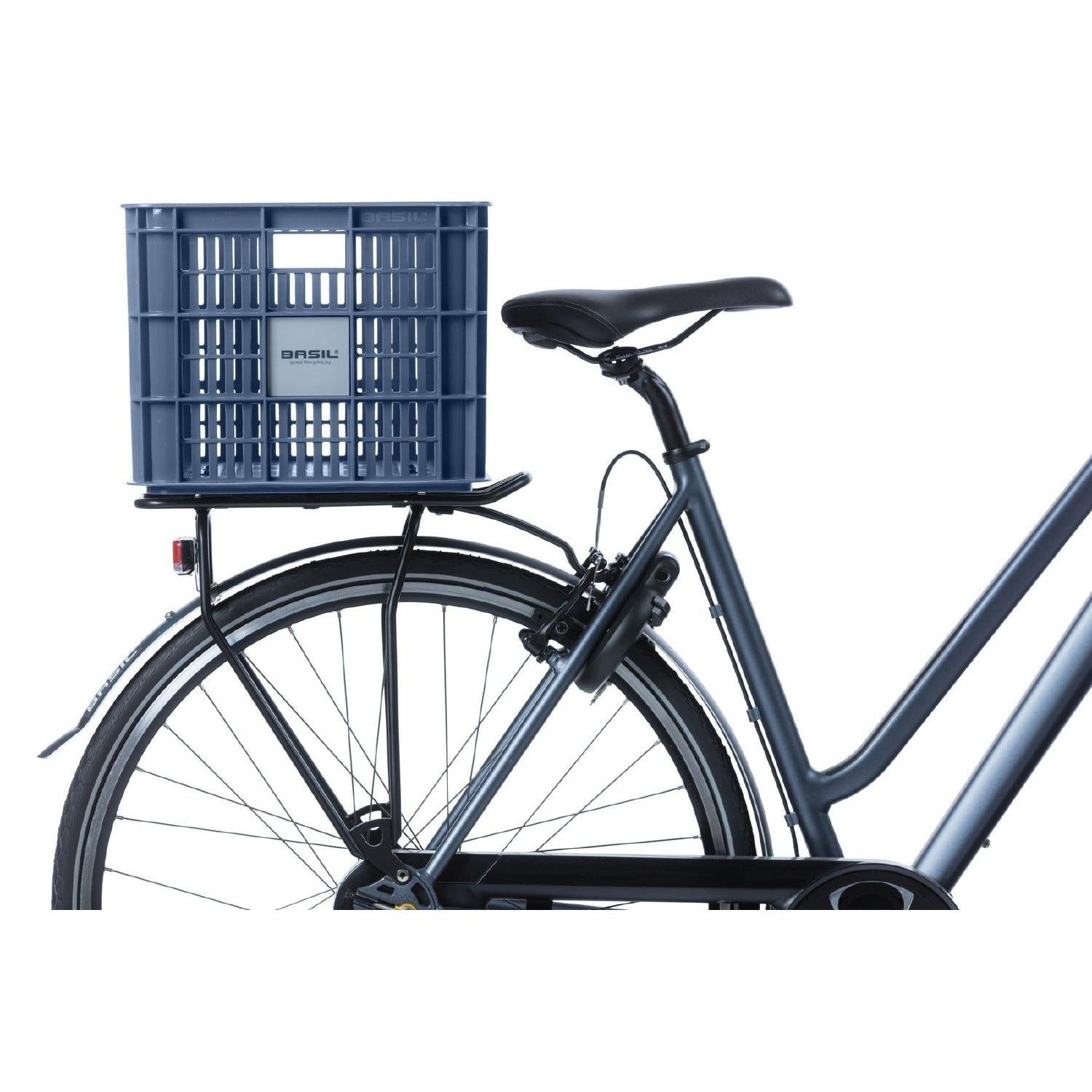 Basil Bicycle Crate 40L Blue Stone