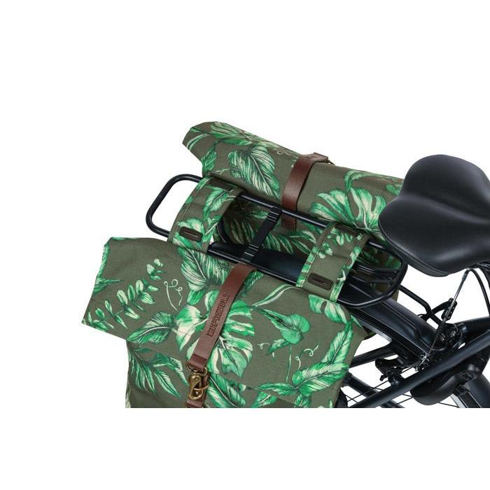 Basil Ever Green Double Pannier Bags 32L Thyme Green