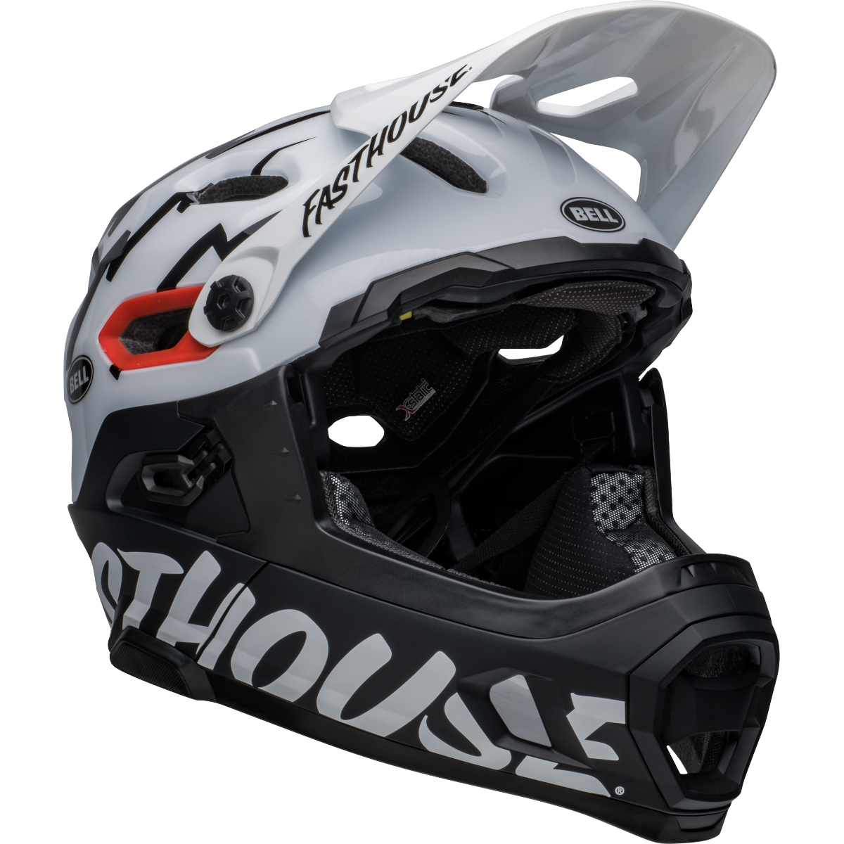 Bell Super DH Mips Fullface Helmet Fasthouse White/Black SM