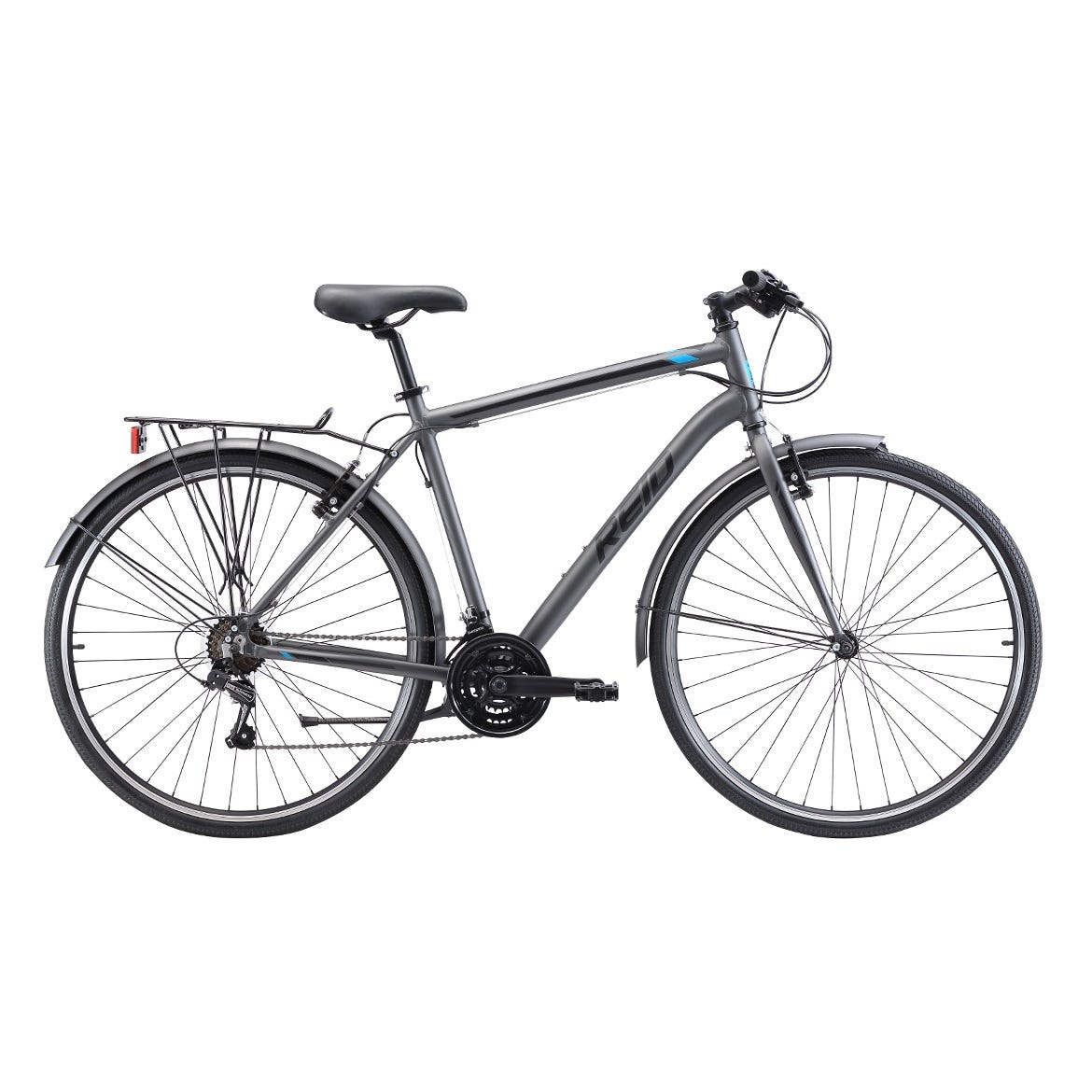 Reid City Flat Bar Road Bike Charcoal