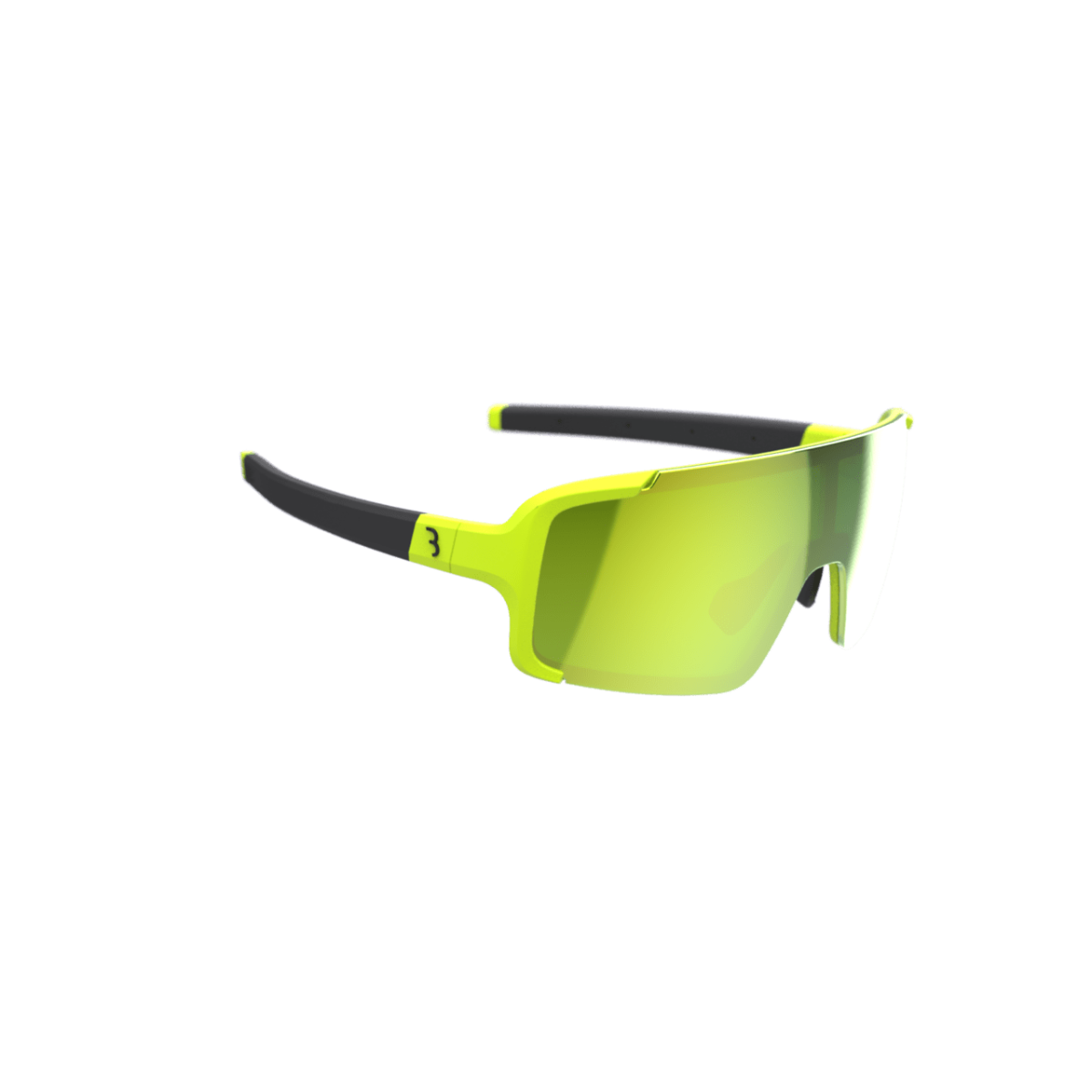 BBB Chester Sunglasses Fluoro Yellow with Yellow Mirror Lens