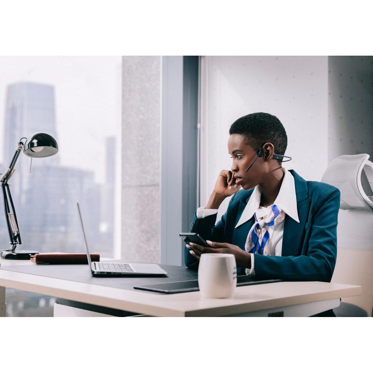 Shokz OpenComm Wireless Headphones Black