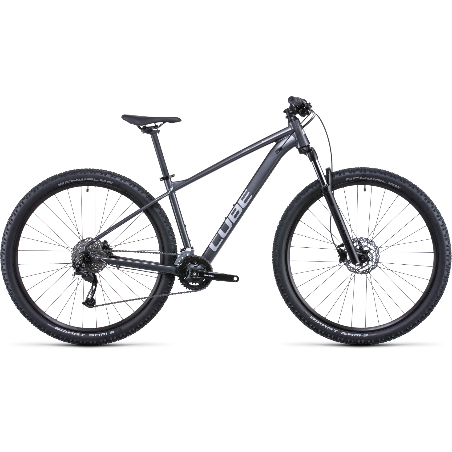 cube aim sl mountainbike Cube Aim SL Mountain Bike Graphite 'n' Metal – 99 Bikes