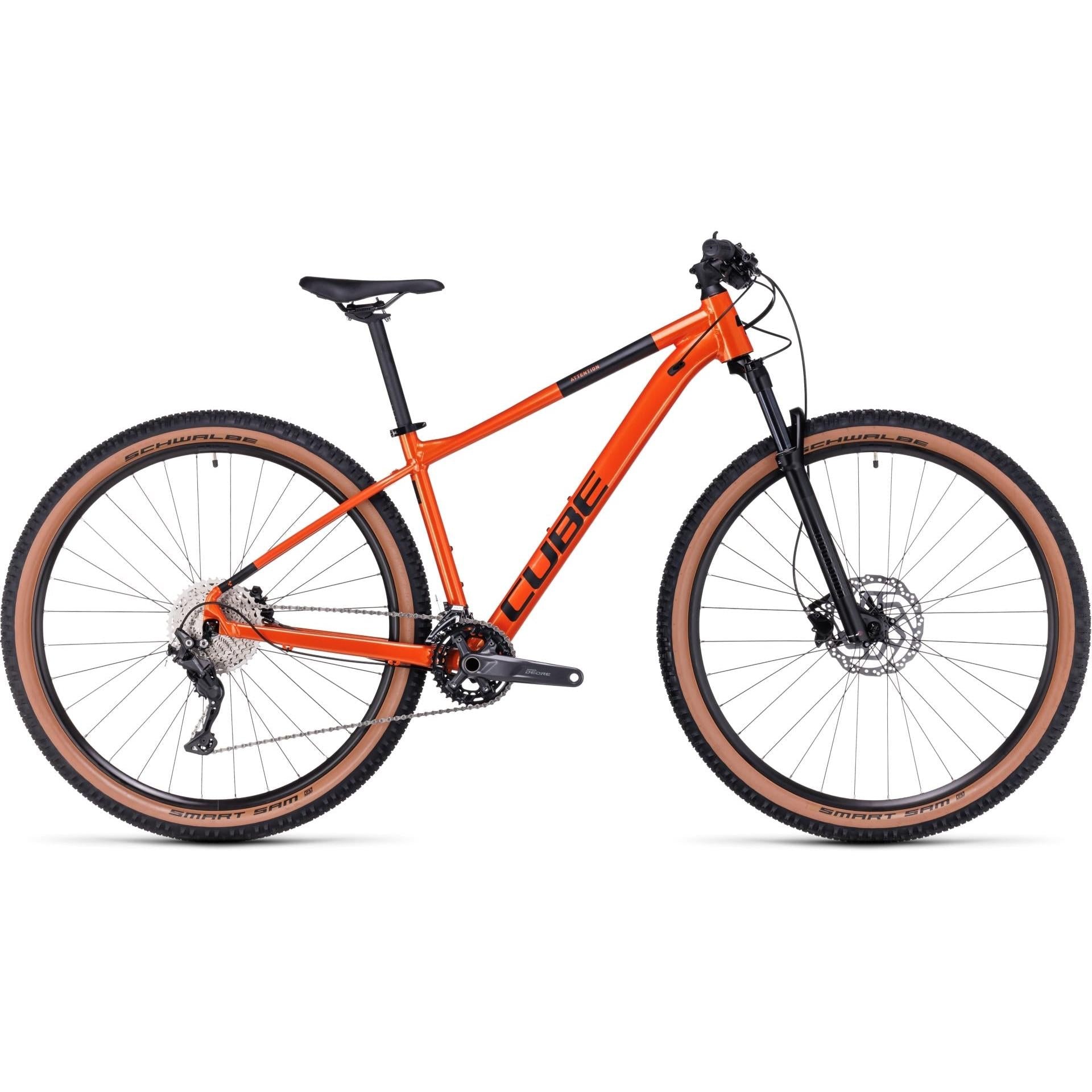 Cube Attention Hardtail Mountain Bike Fire Orange 'n' Black – 99 Bikes