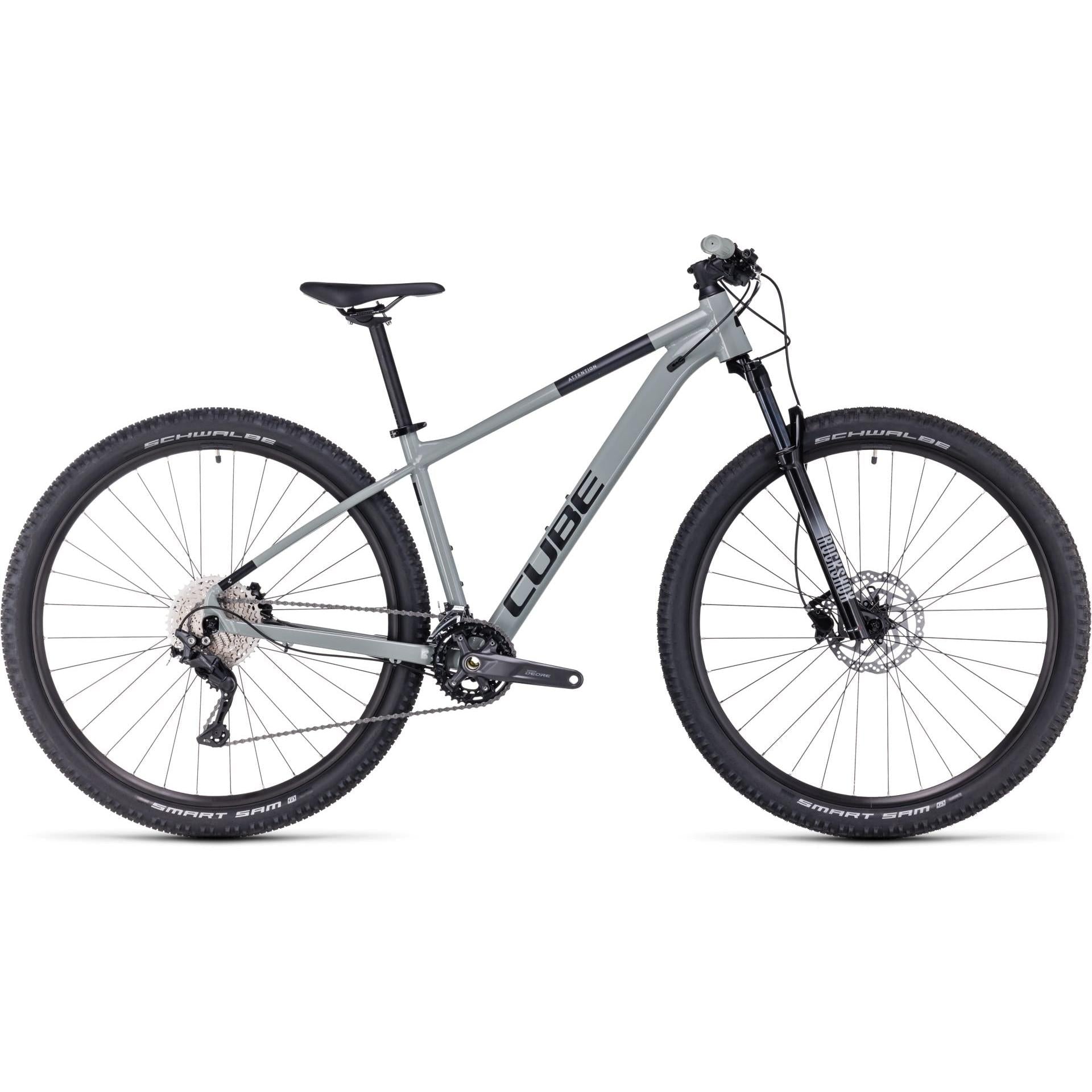 Cube Attention Hardtail Mountain Bike Swamp Grey'n'Black – 99 Bikes