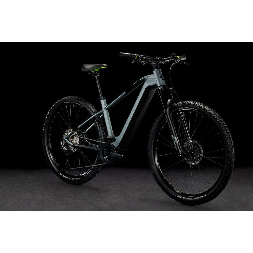 Cube Reaction Hybrid Pro 500 Electric Hardtail Mountain Bike Flash Grey 'n' Green