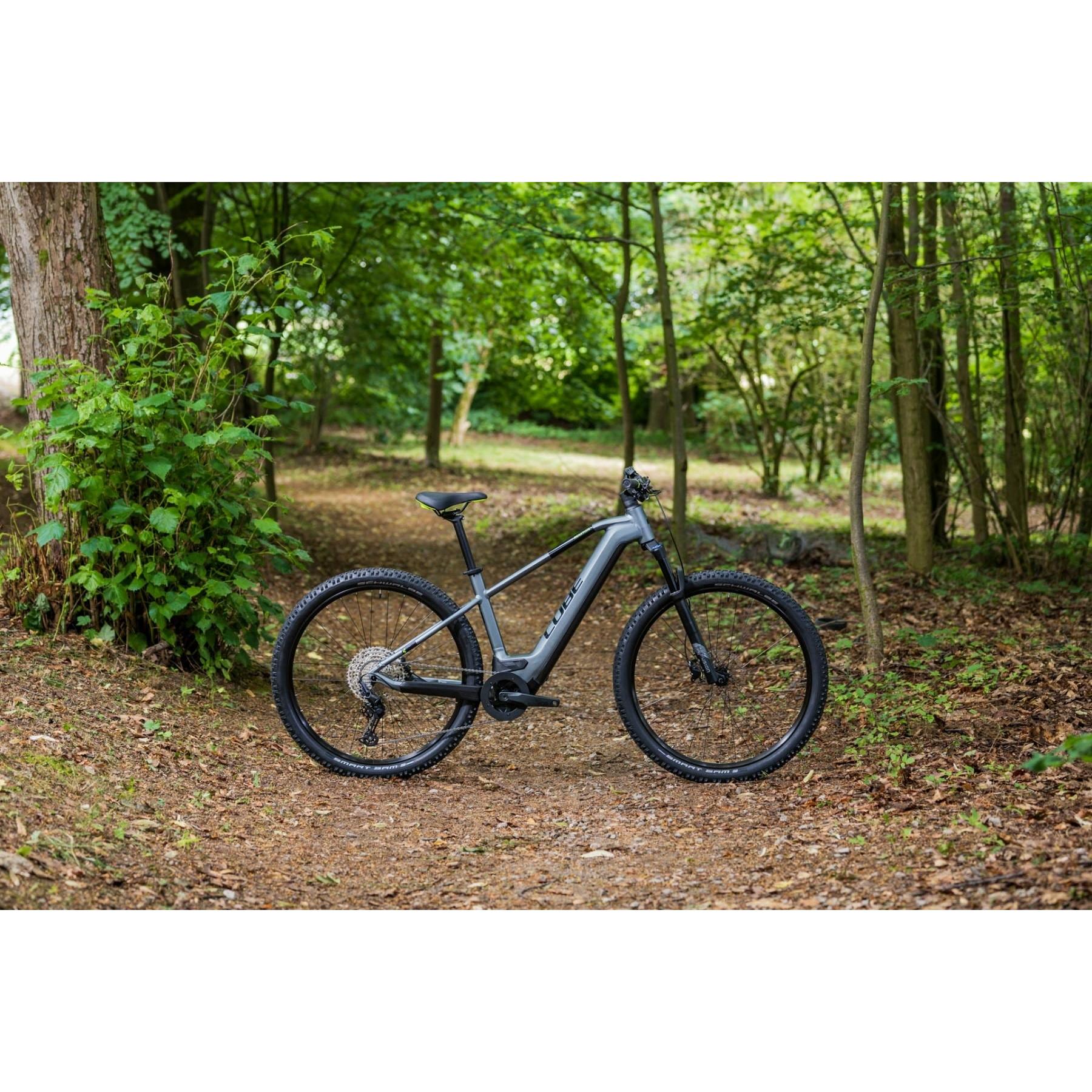 Cube Reaction Hybrid Pro 500 Electric Hardtail Mountain Bike Flash Grey 'n' Green