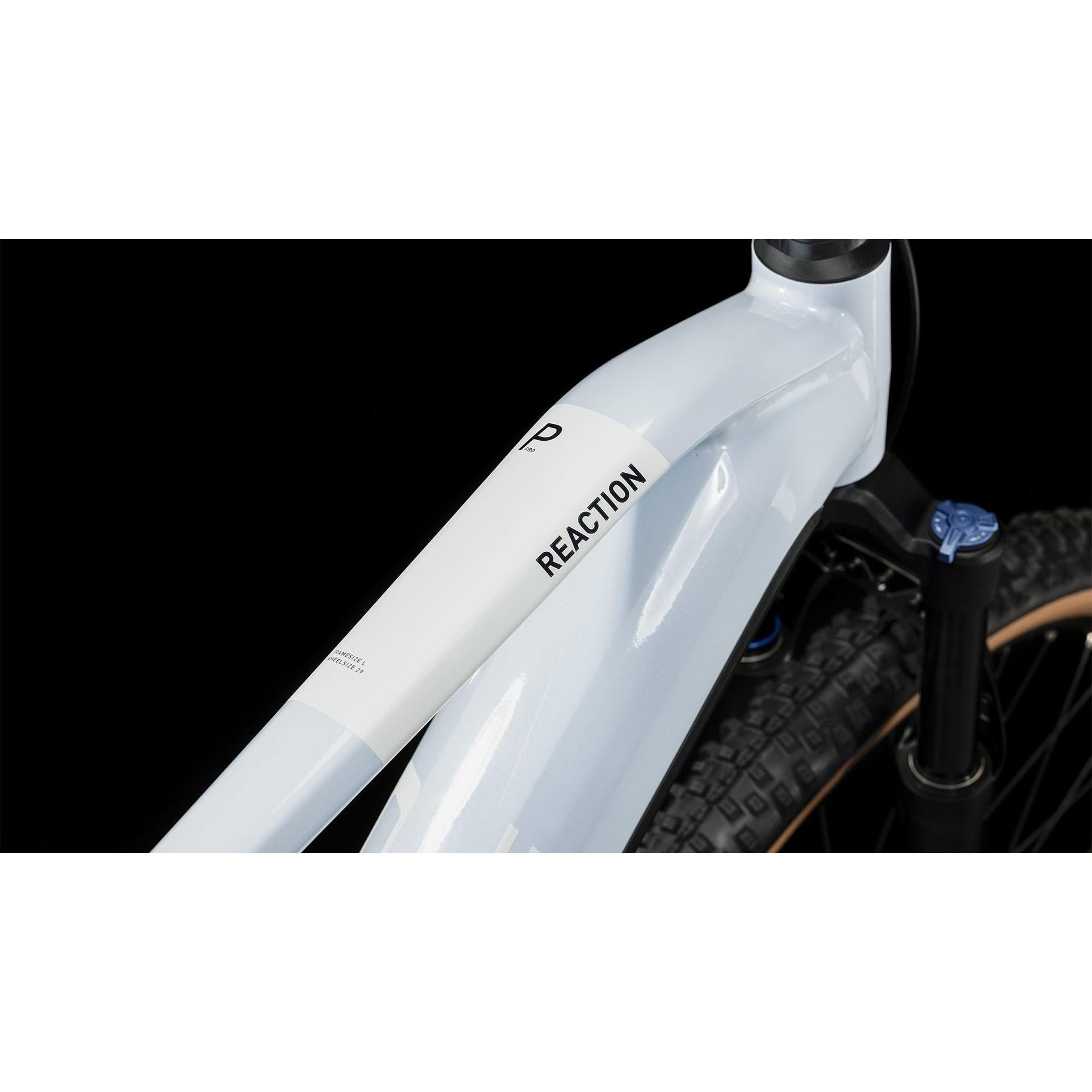 Cube Reaction Hybrid Pro 500 Electric Hardtail Mountain Bike Flash White 'n' Black