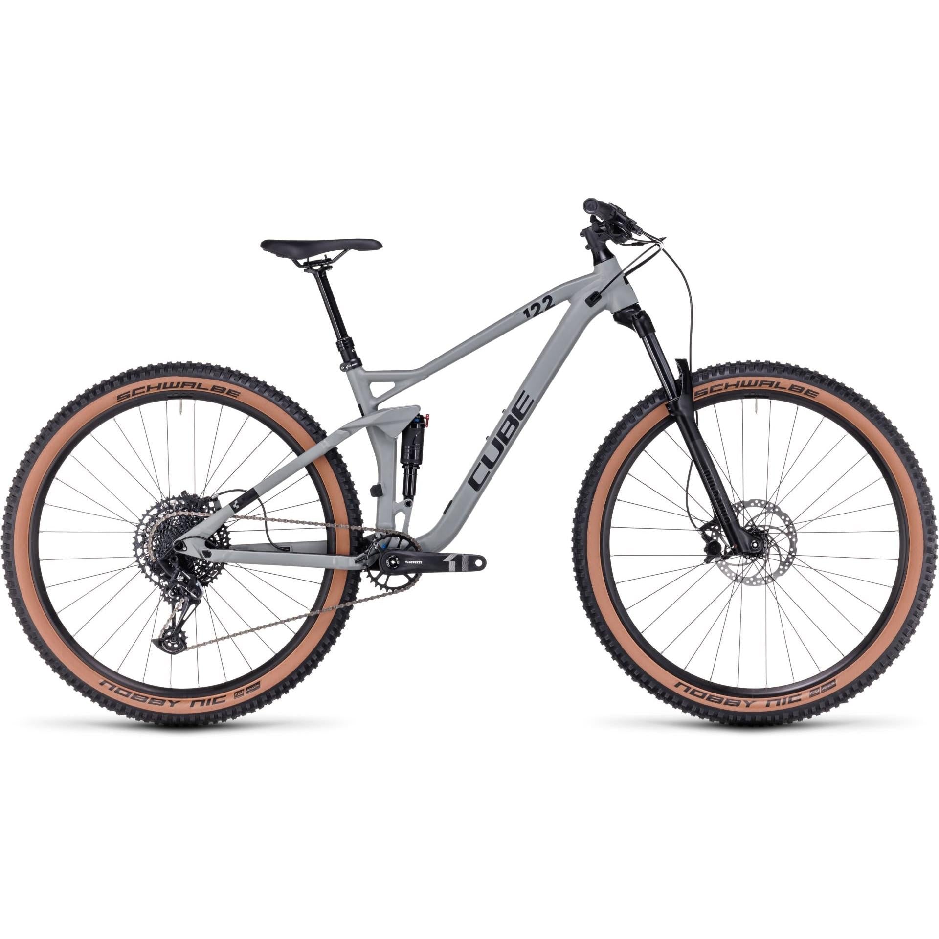Cube Stereo ONE22 Pro Dual Suspension Mountain Bike Swamp Grey