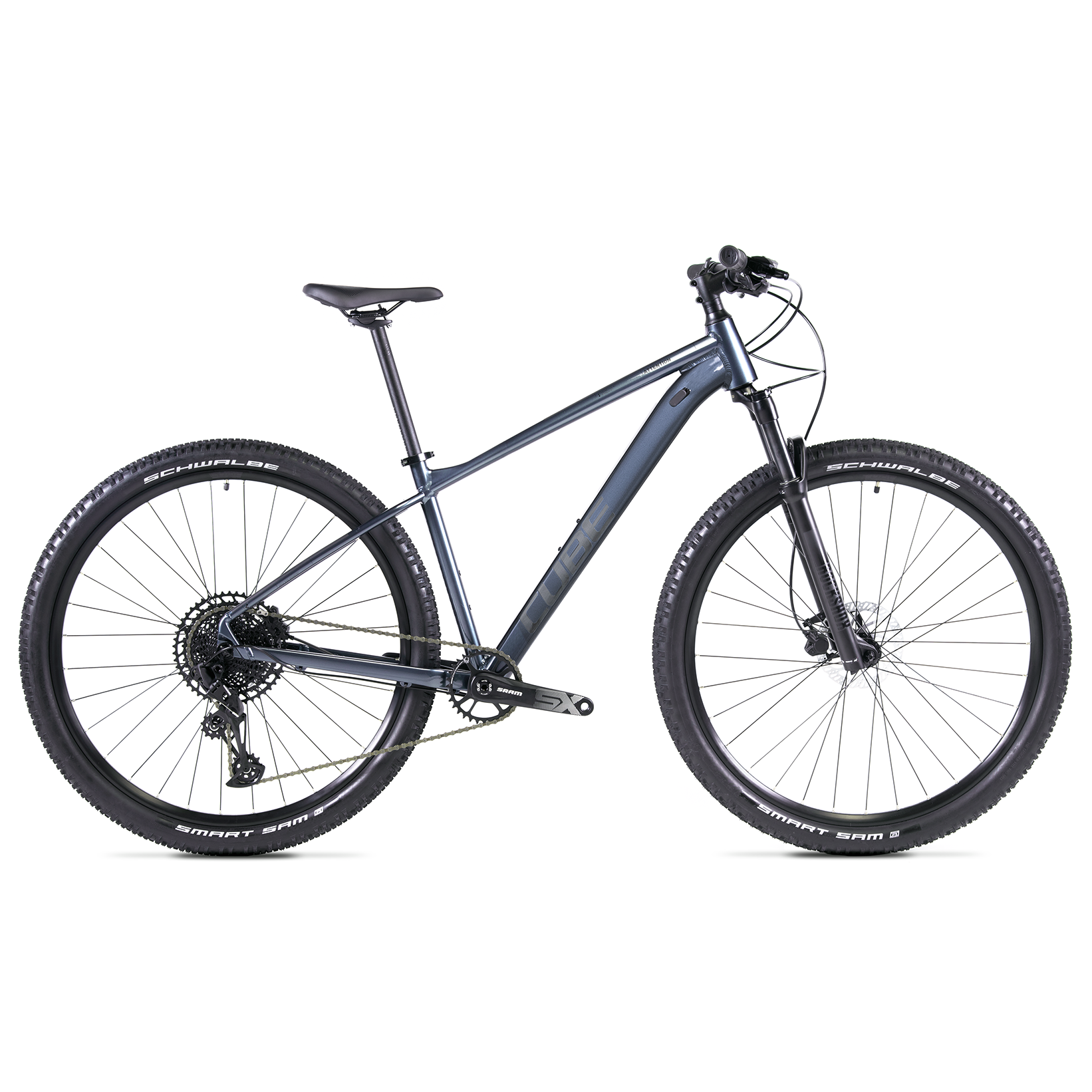 mountainbike cube attention Cube Attention Hardtail Mountain Bike Indigo 'n' Black – 99 Bikes