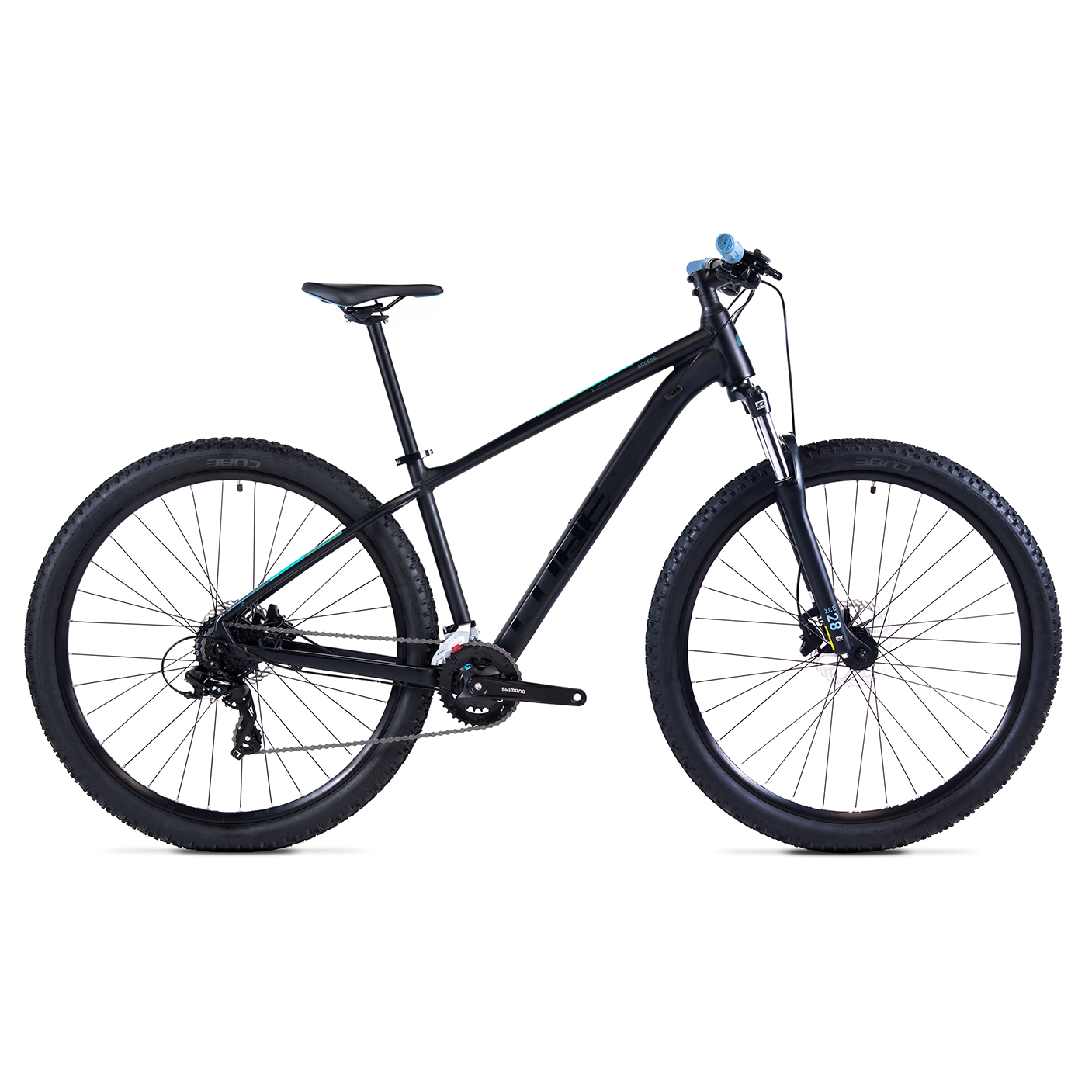 Cube Access Hardtail Mountain Bike Black 'n' Blue – 99 Bikes