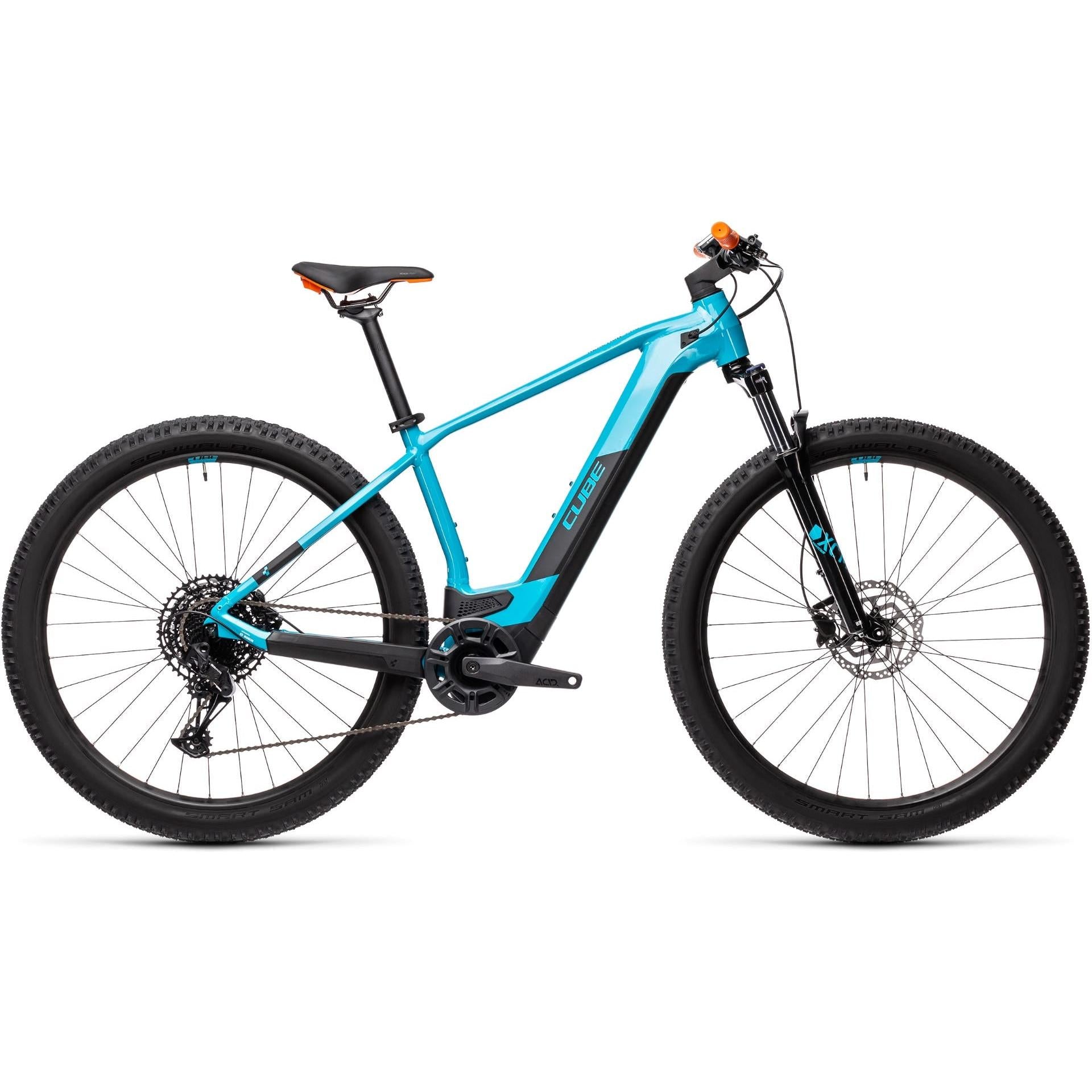 cube e bike petrol Cube Reaction Hybrid Pro 400 Electric Mountain Bike Petrol/Orange