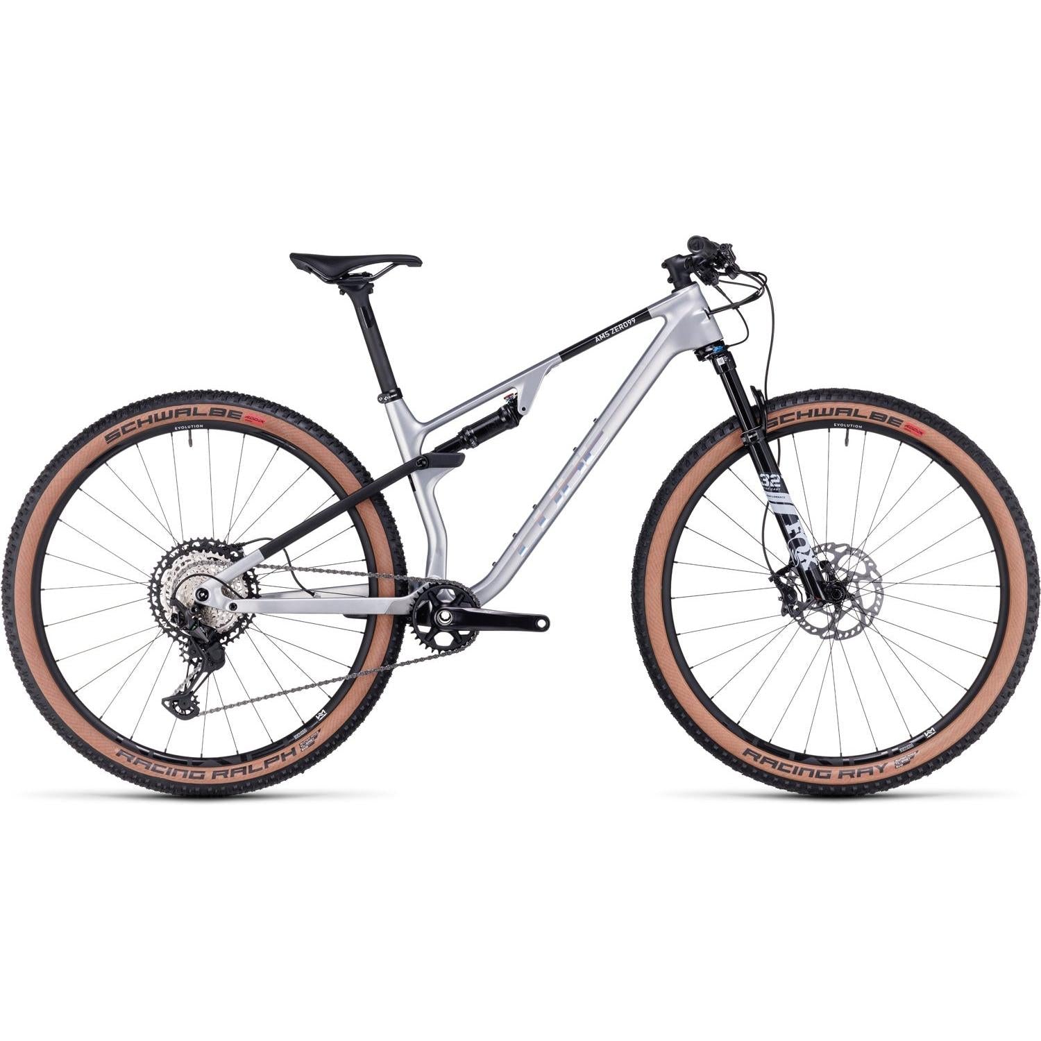 Cube AMS ZERO99 C:68X Race 29 Dual Suspension Mountain Bike Silver
