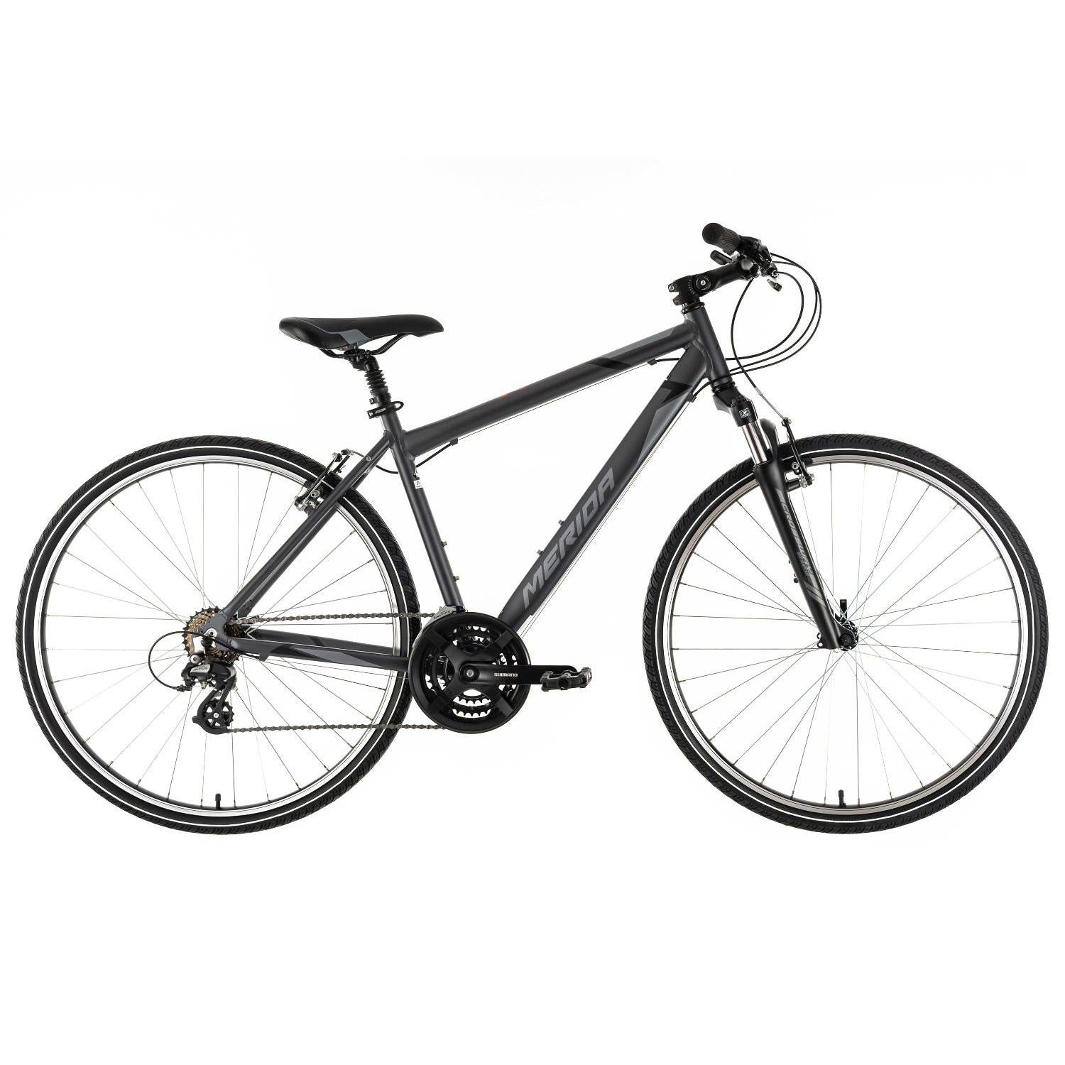 Merida Crossway 10-V Hybrid Bike Silver/Black – 99 Bikes