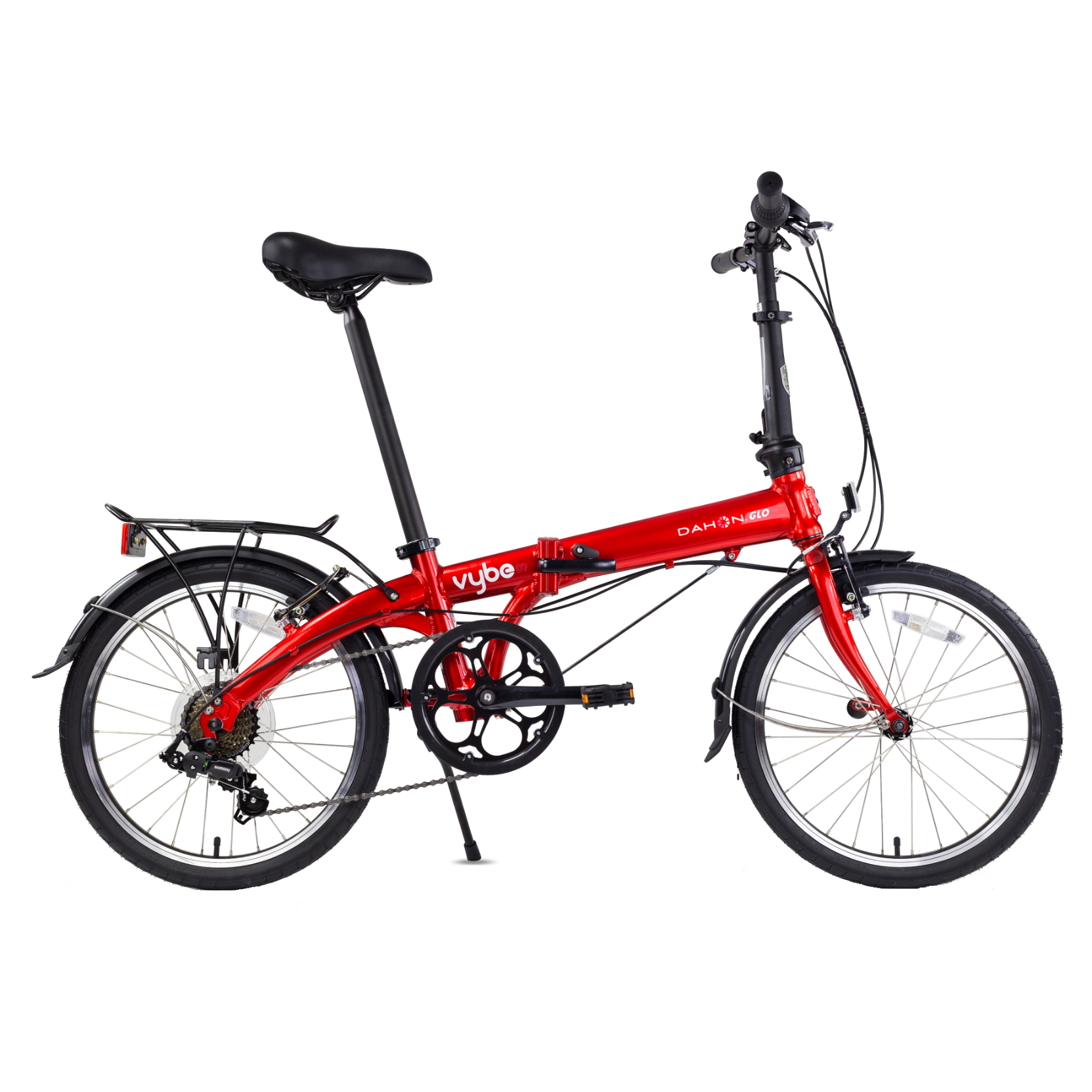 Dahon Vybe D7 Folding Bike Red – 99 Bikes