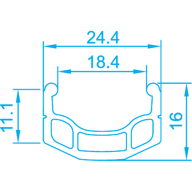 Alex Rim DM-18 27.5'' QR Rear Wheel Silver