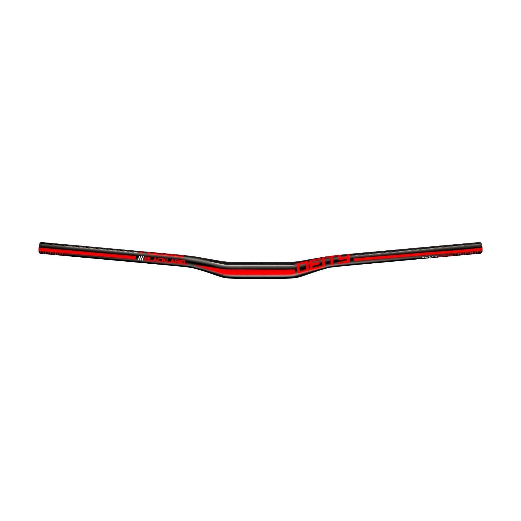 Deity Blacklabel Handlebar 800 x 15mm Rise 31.8mm Bore Red