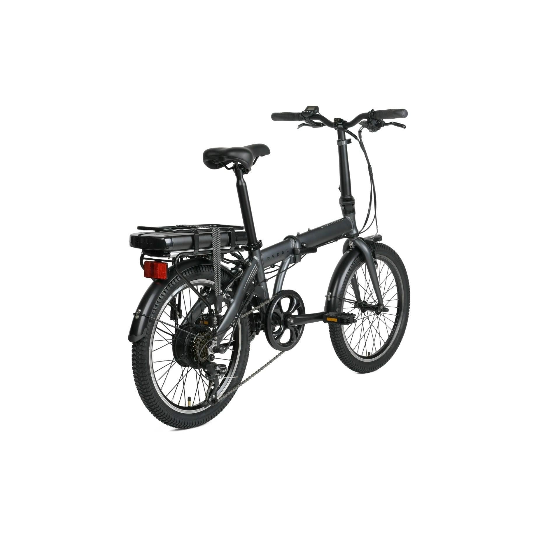 Pedal Dynamo 3 Electric Folding Bike Charcoal
