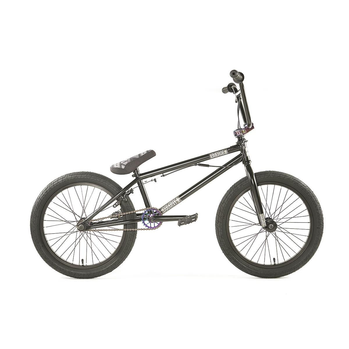 COLONY ブラック BMX 自転車本体 Colony Emerge BMX Bike Black/Rainbow (2020) – 99 Bikes