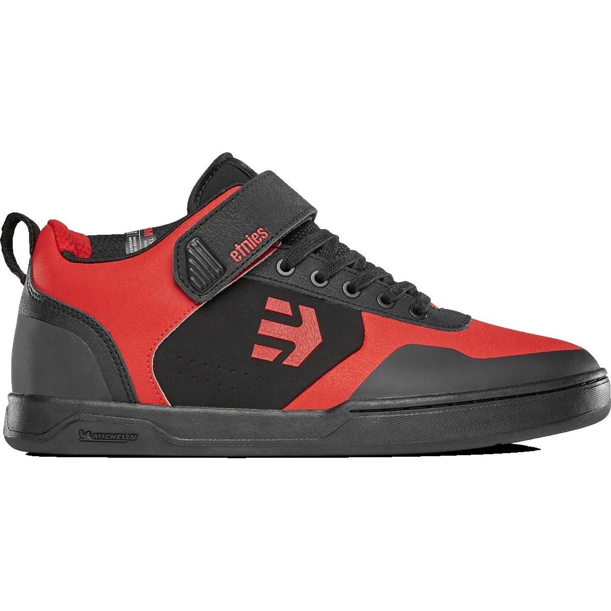 Etnies Culvert Mid Flat Pedal MTB Shoes Black/Red