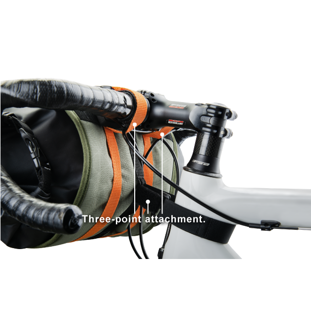 Birzman Packman Waterproof Handlebar Bag 8L Black/Green
