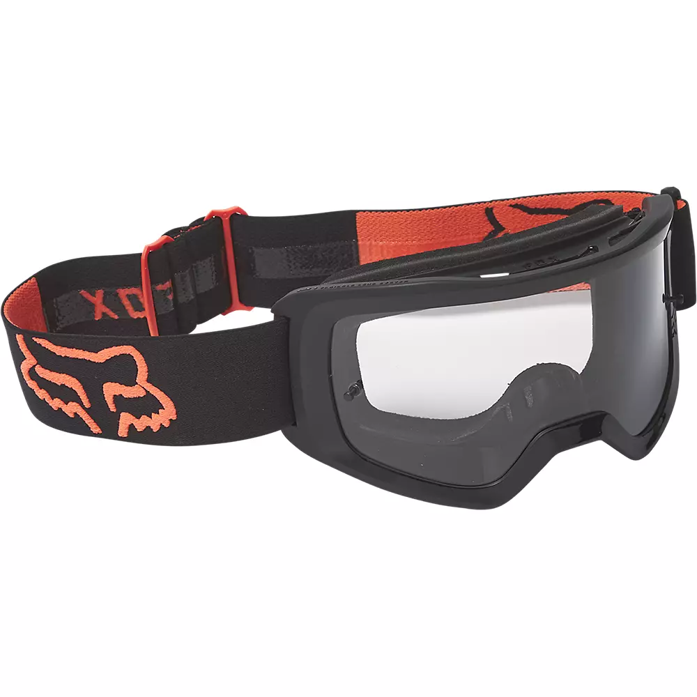 FOX Main Stray Youth Goggle Orange/Black with Clear Lens 2023