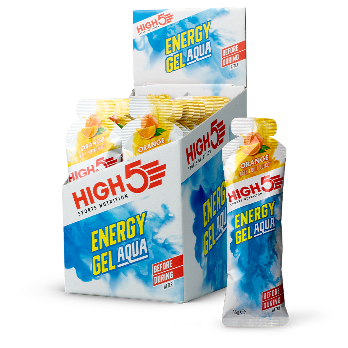 HIGH5 Energy Gel Aqua Orange Box of 20