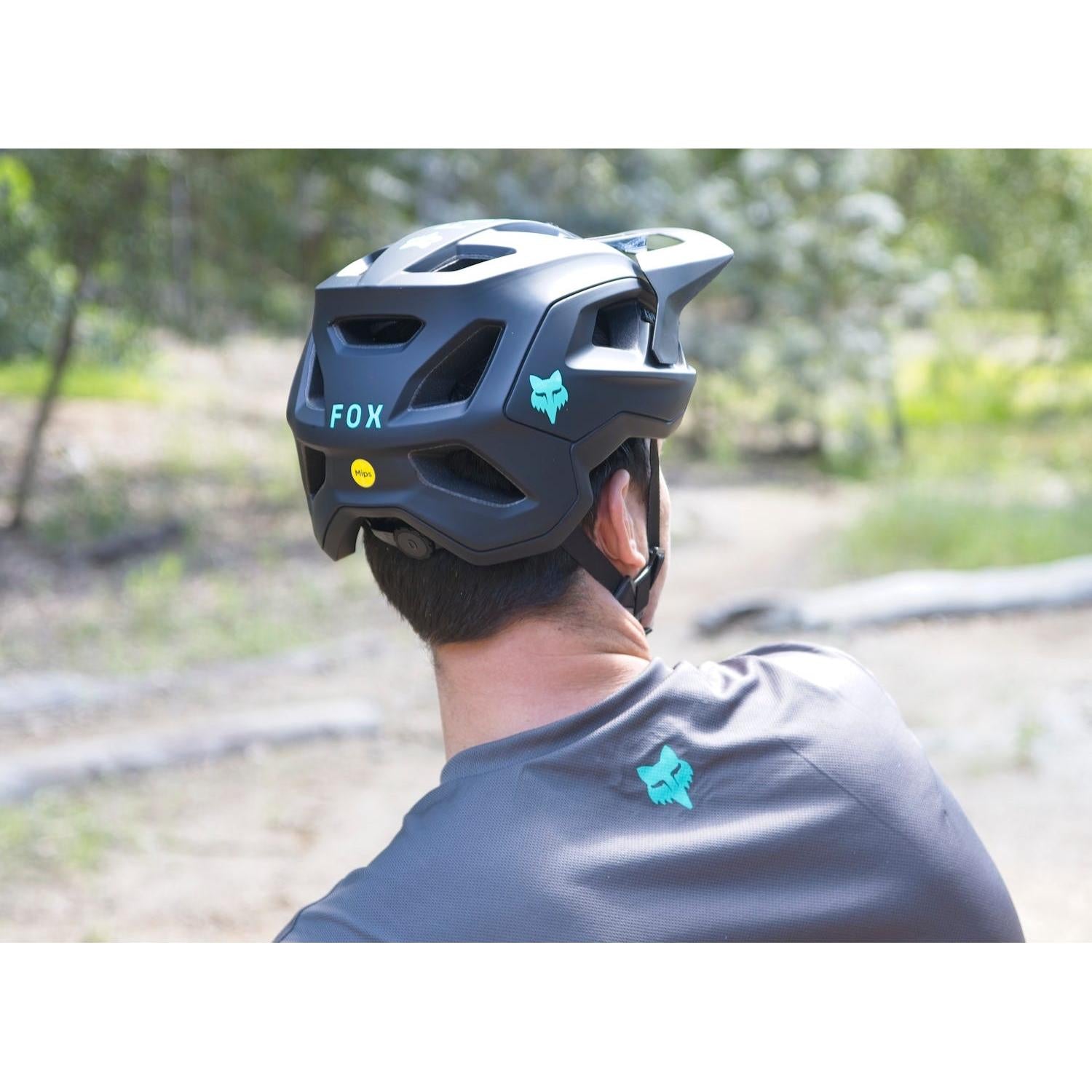 Fox Speedframe MIPS MTB Helmet Black/Aqua 2025