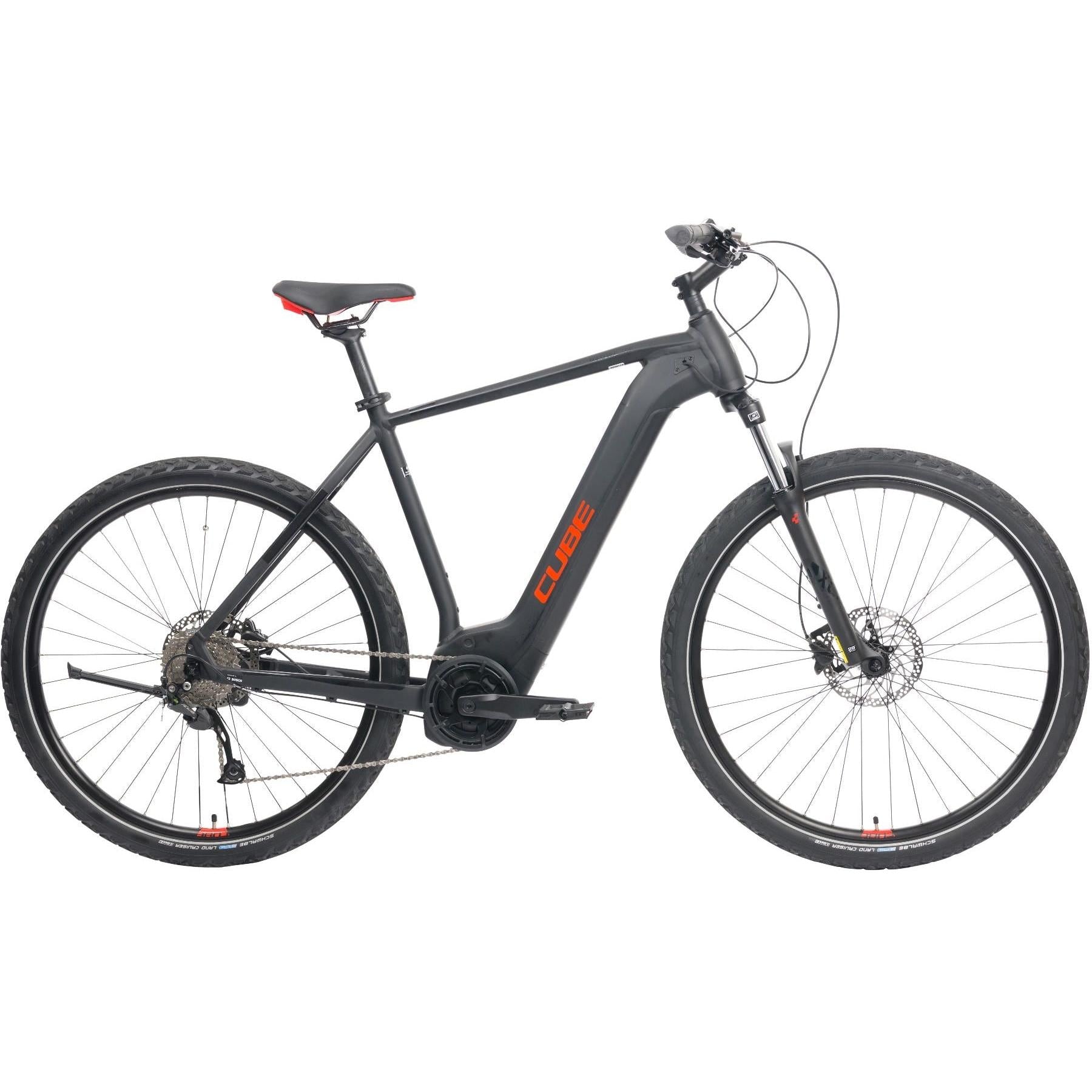 cube nature urban bike Cube Nature Hybrid ONE 400 Electric Hybrid Bike Black/Red – 99 Bikes
